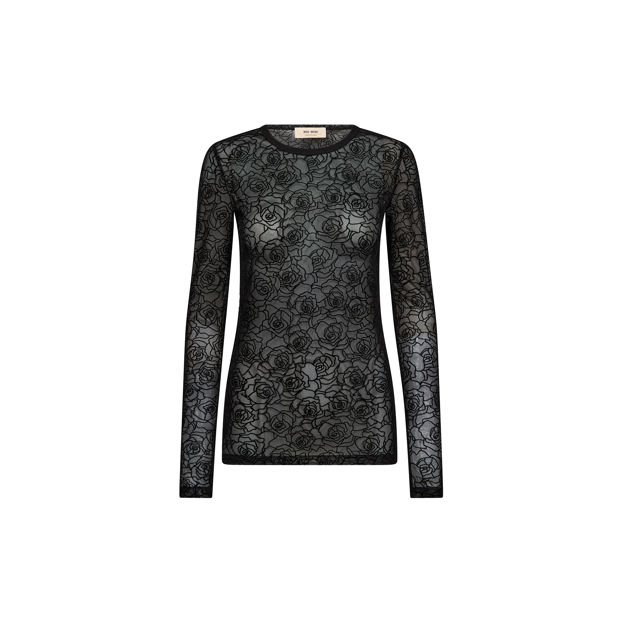 MOS MOSH - MMRose Mesh Blouse, black - Str. M