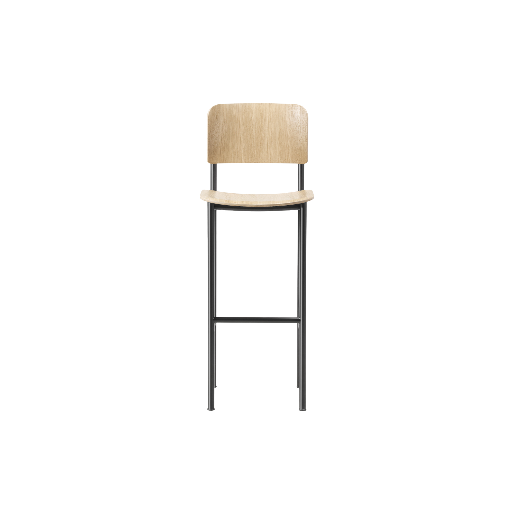 Fredericia Furniture - Plan Barstool, lacquered oak/black