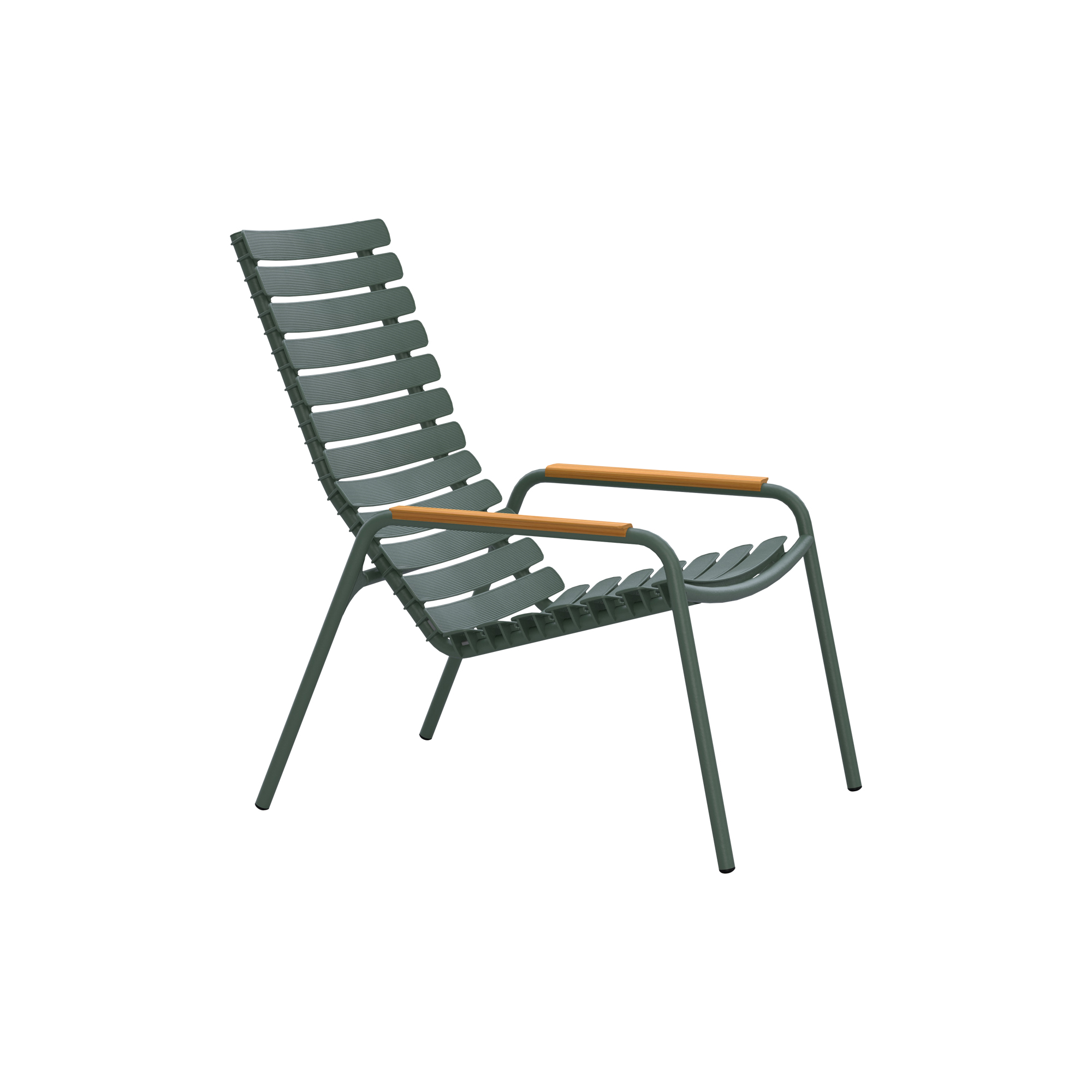 HOUE - ReCLIPS bambus loungestol, olive green