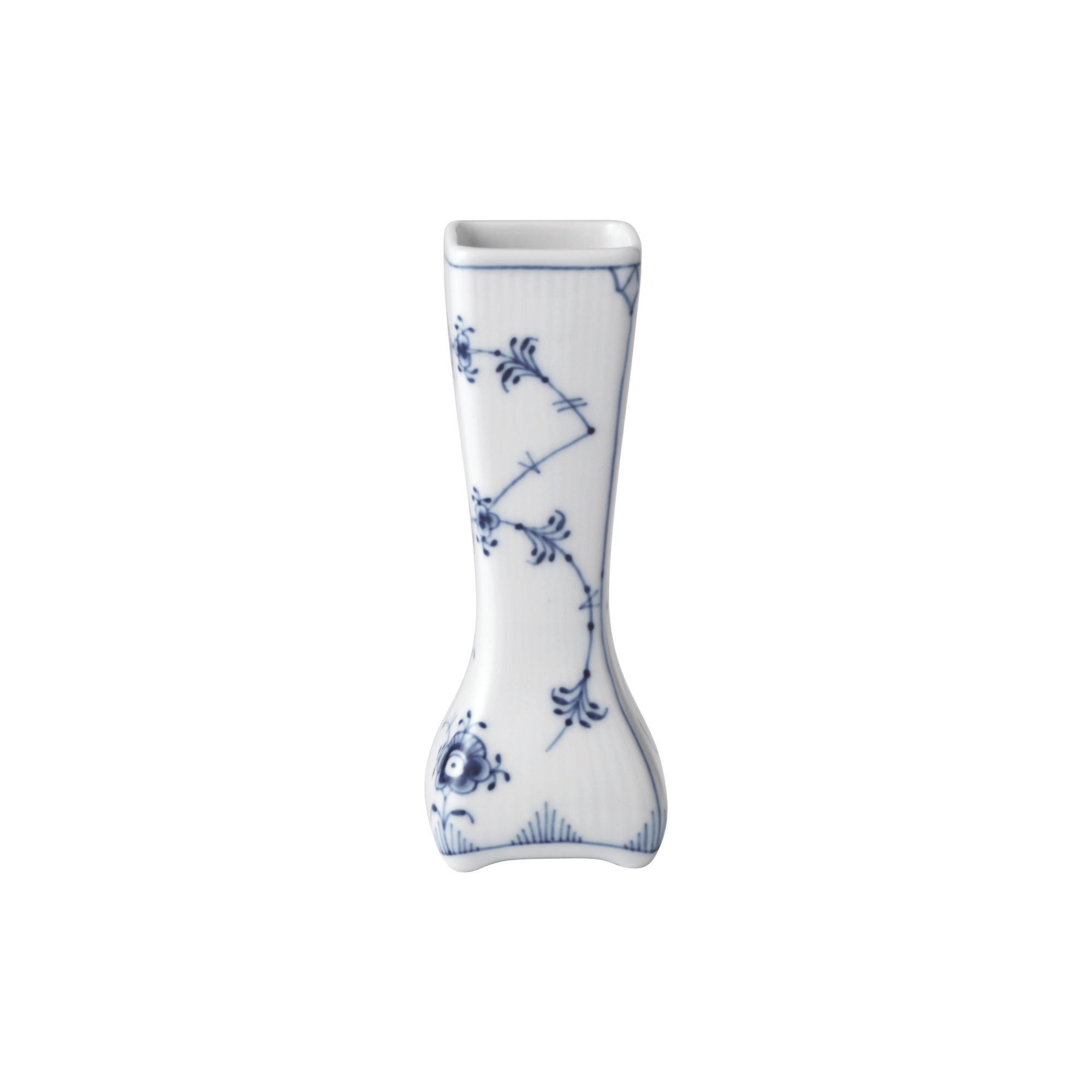 Royal Copenhagen - Musselmalet Riflet vase 12 cm
