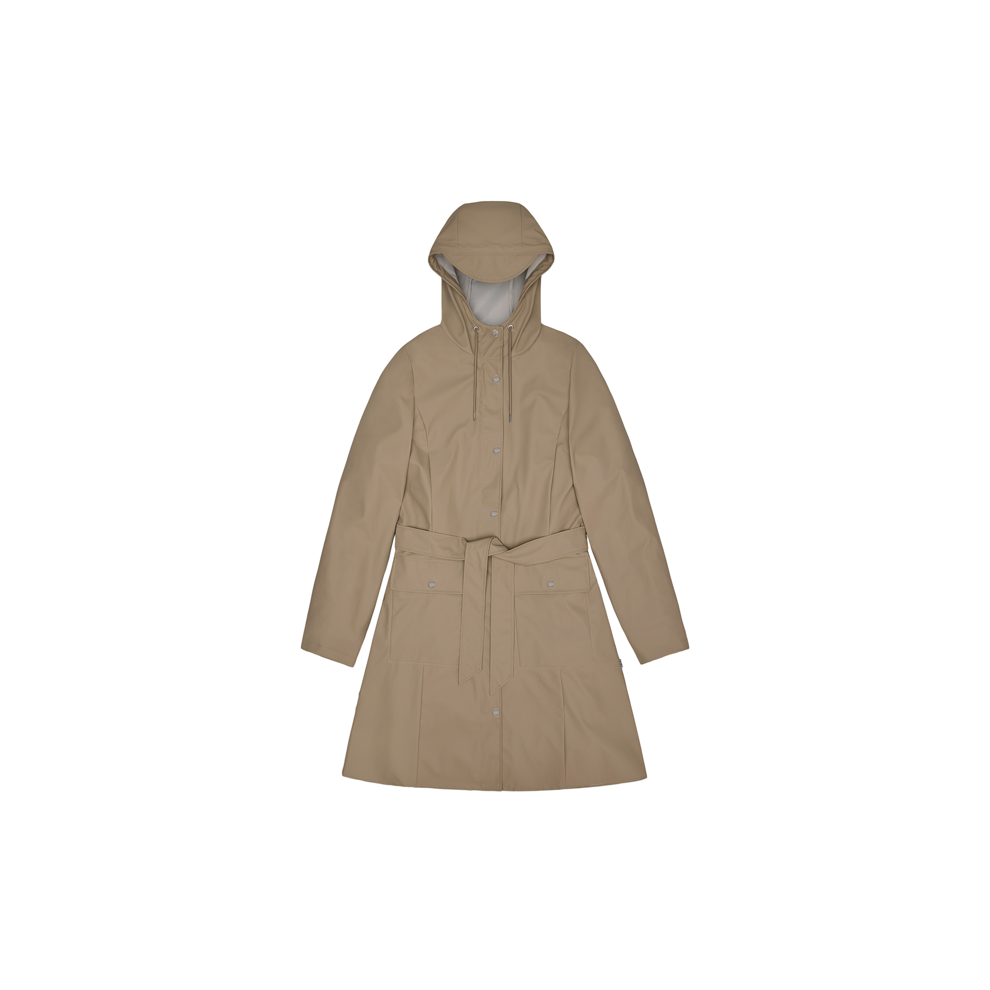 Rains - Curve Long Jacket, beige - Str. XS