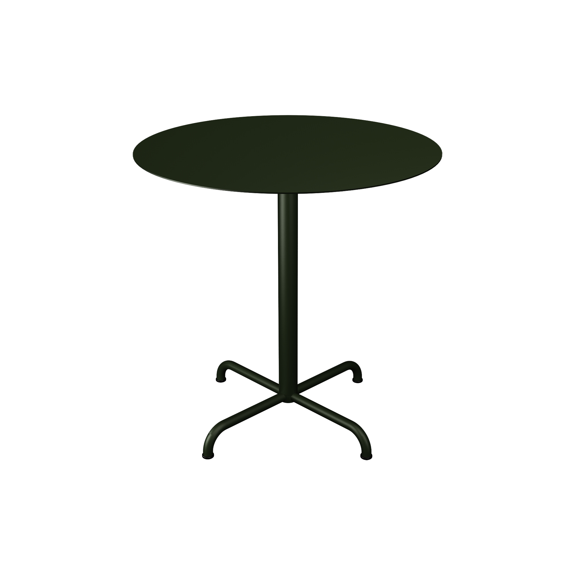 HOUE - PICO Café Table with 4 Star Base Ø 74, olive green