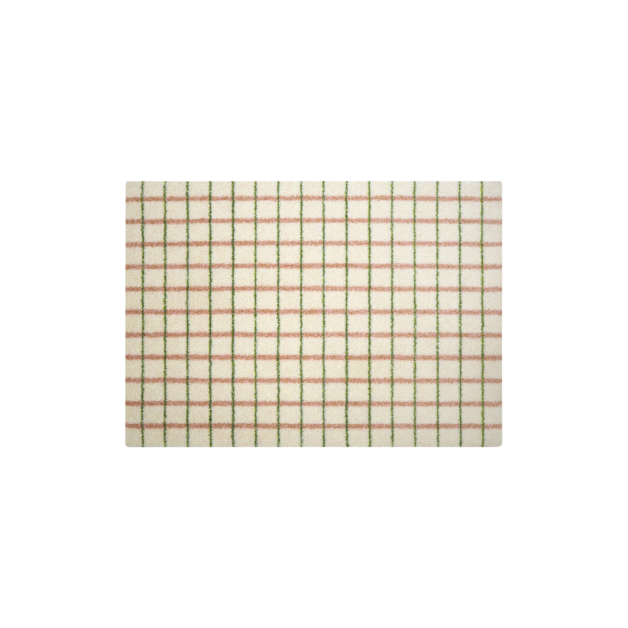 Heymat - Grid Lime Candycane dørmåtte - 60x85 cm
