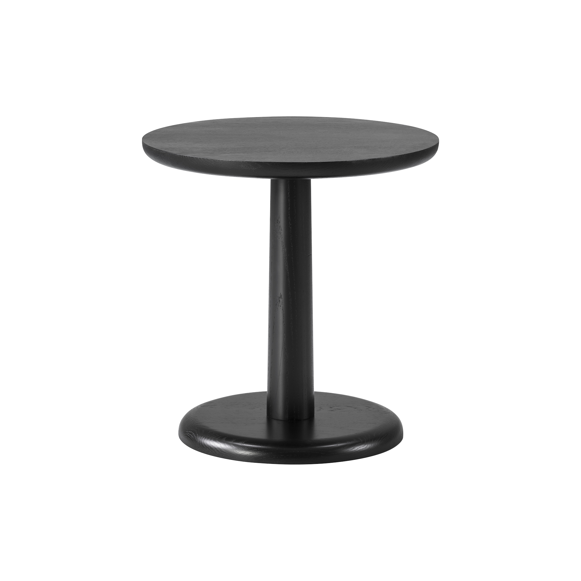 Fredericia Furniture - 1290 Pon bord, sortlakeret eg - H: 46 x Ø 45 cm.