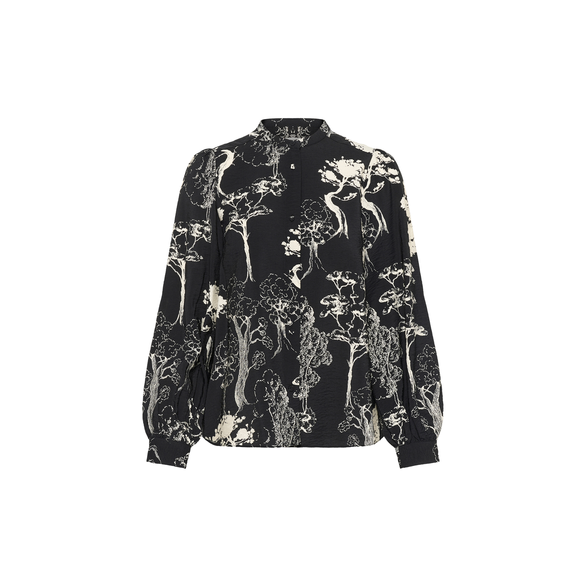 InWear - MakennaIW Shirt, black tree garden - Str. 36