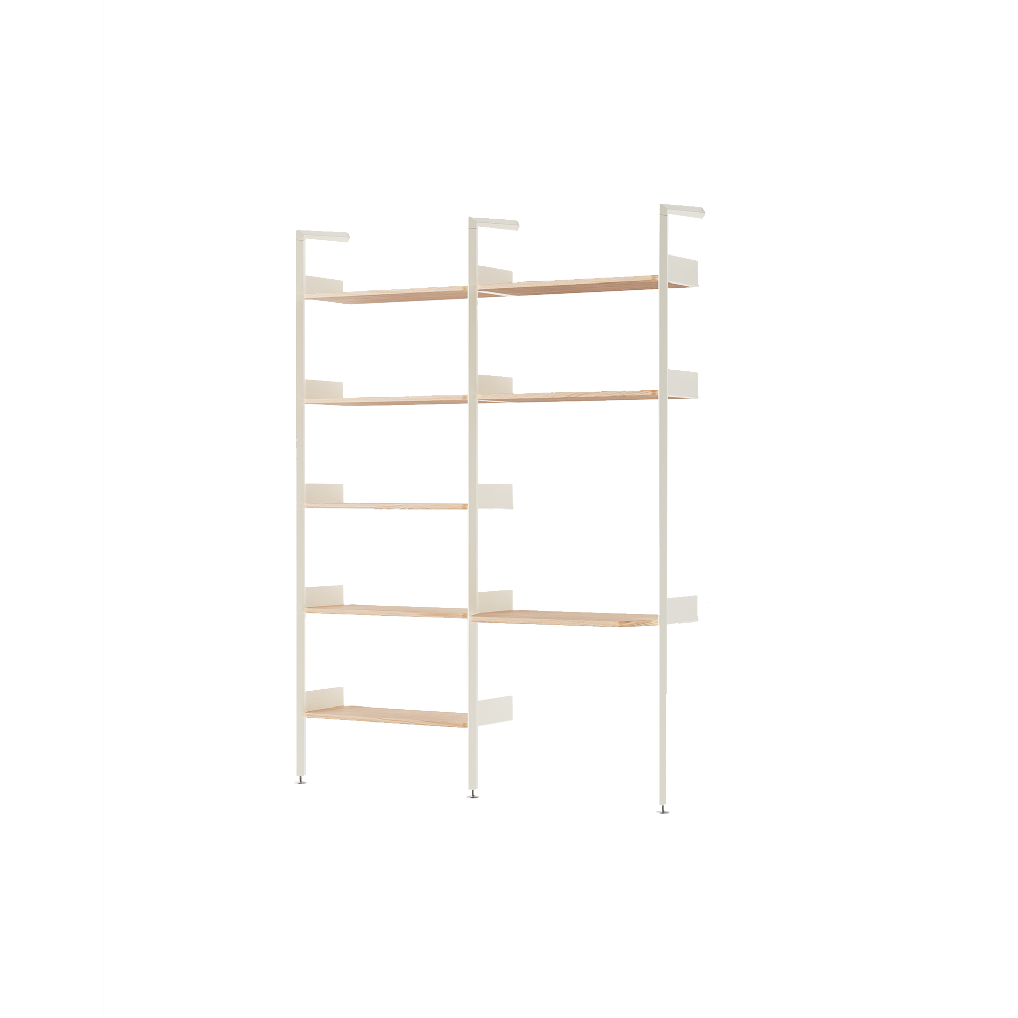 &Tradition - Rombe IF1 & IF5 Shelving System Configuration B, alabaster/oak