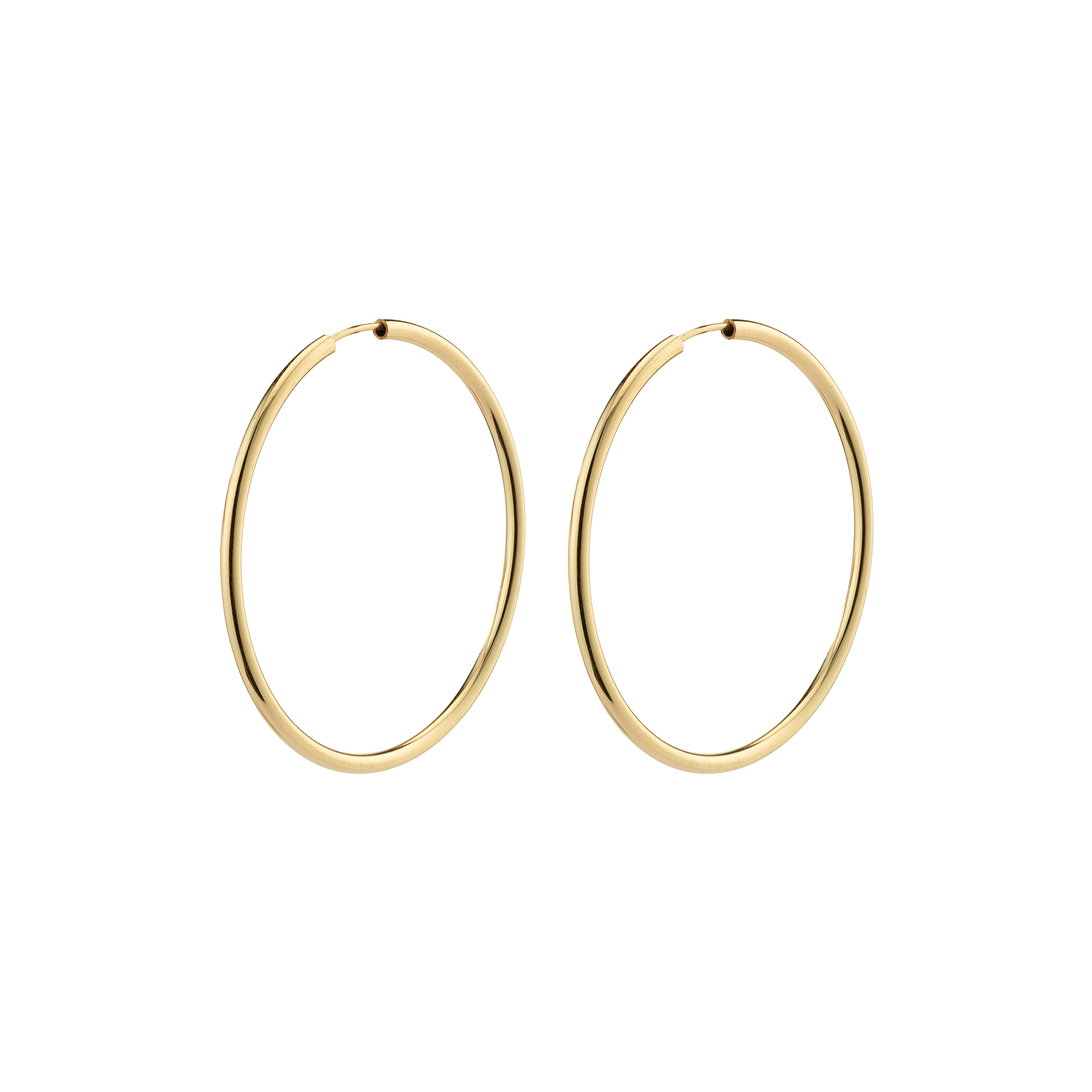 Pilgrim - APRIL Hoops Medium, gold plated - Medium