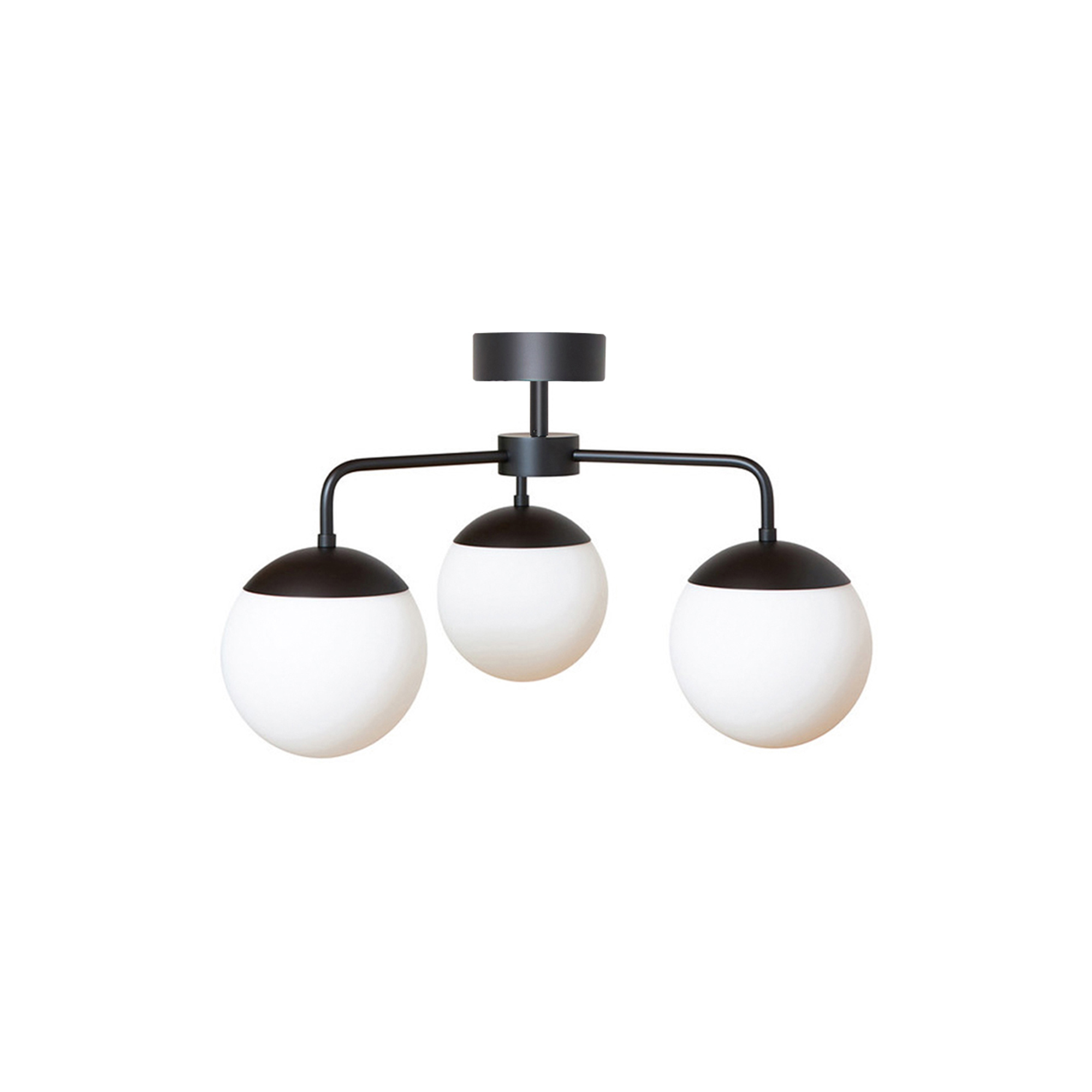 Rubn - Lord 3 Chandelier, black/opal