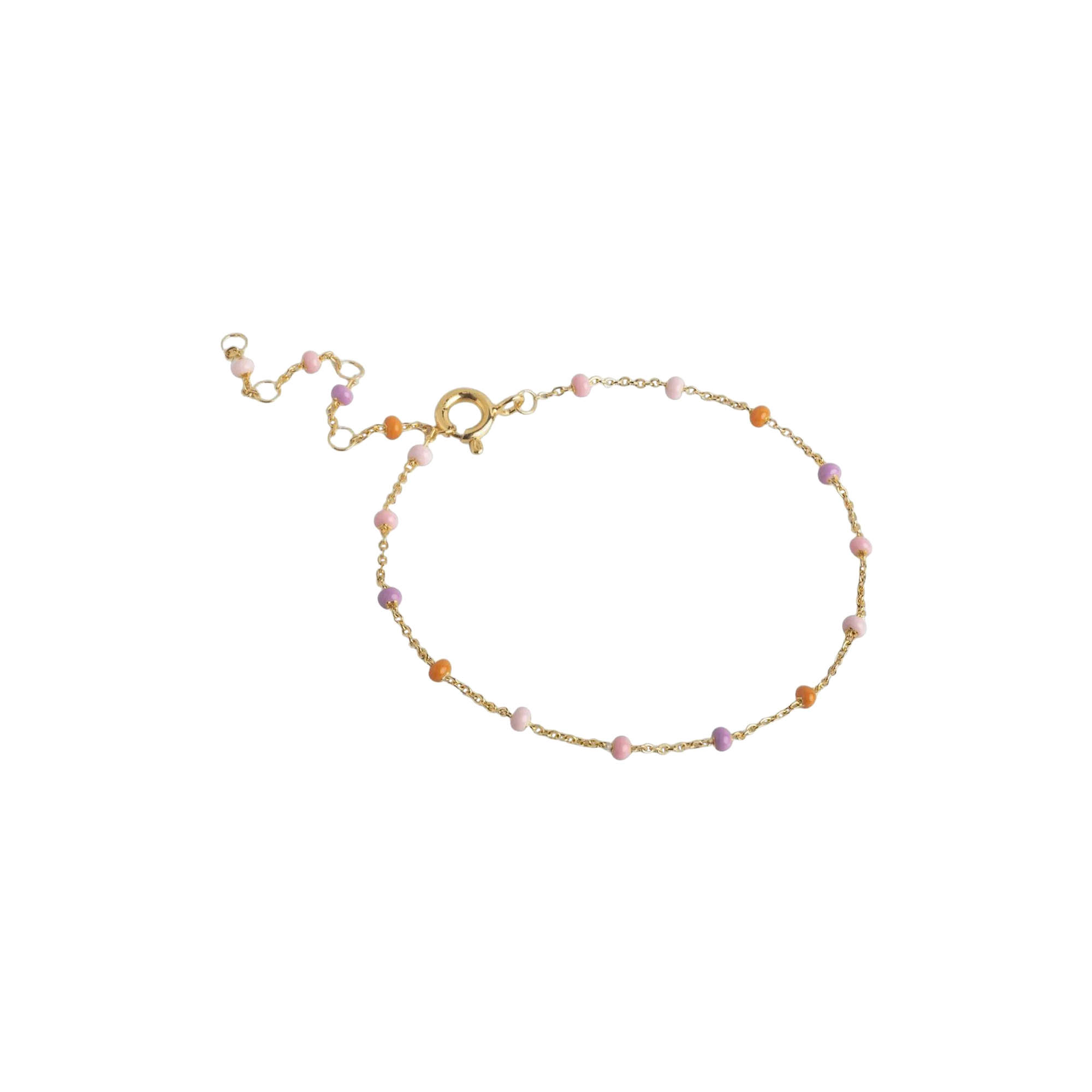 ENAMEL Copenhagen - Lola armbånd, guld/blush