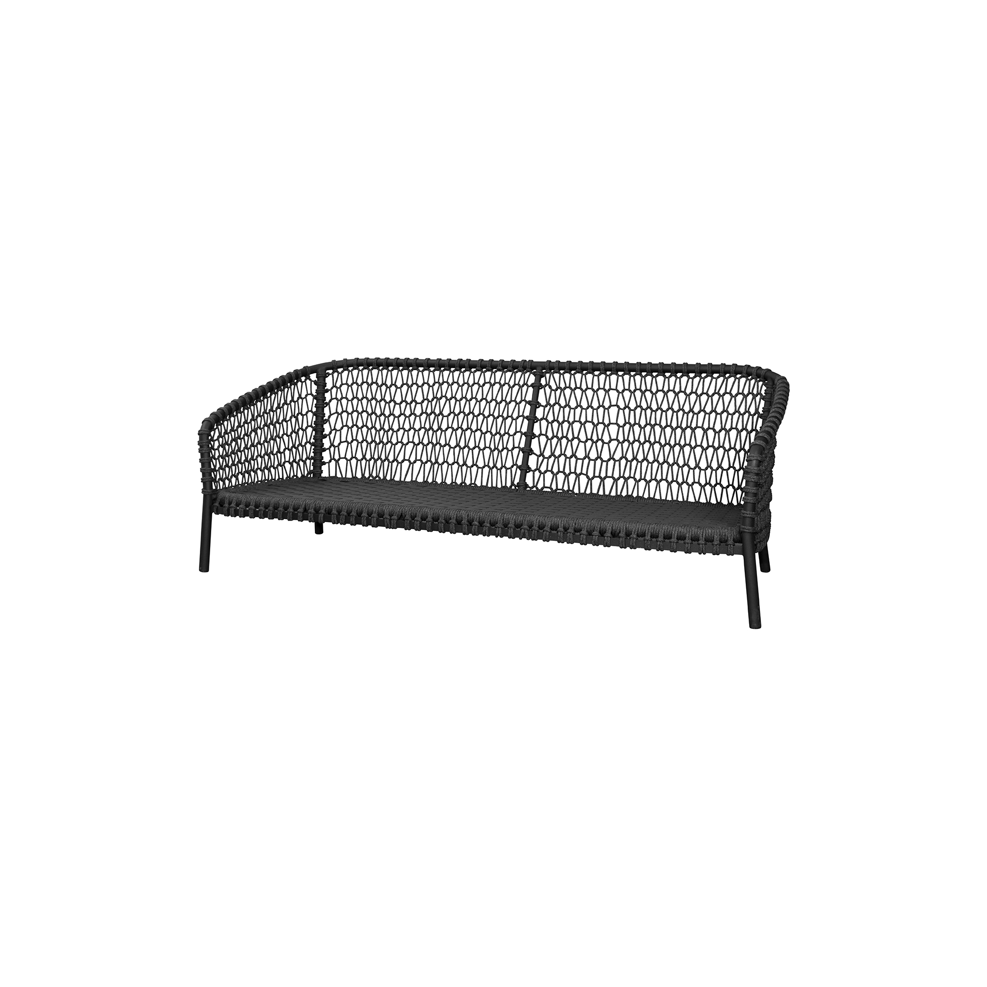 Cane-line - Ocean large 3-pers. sofa, dark grey