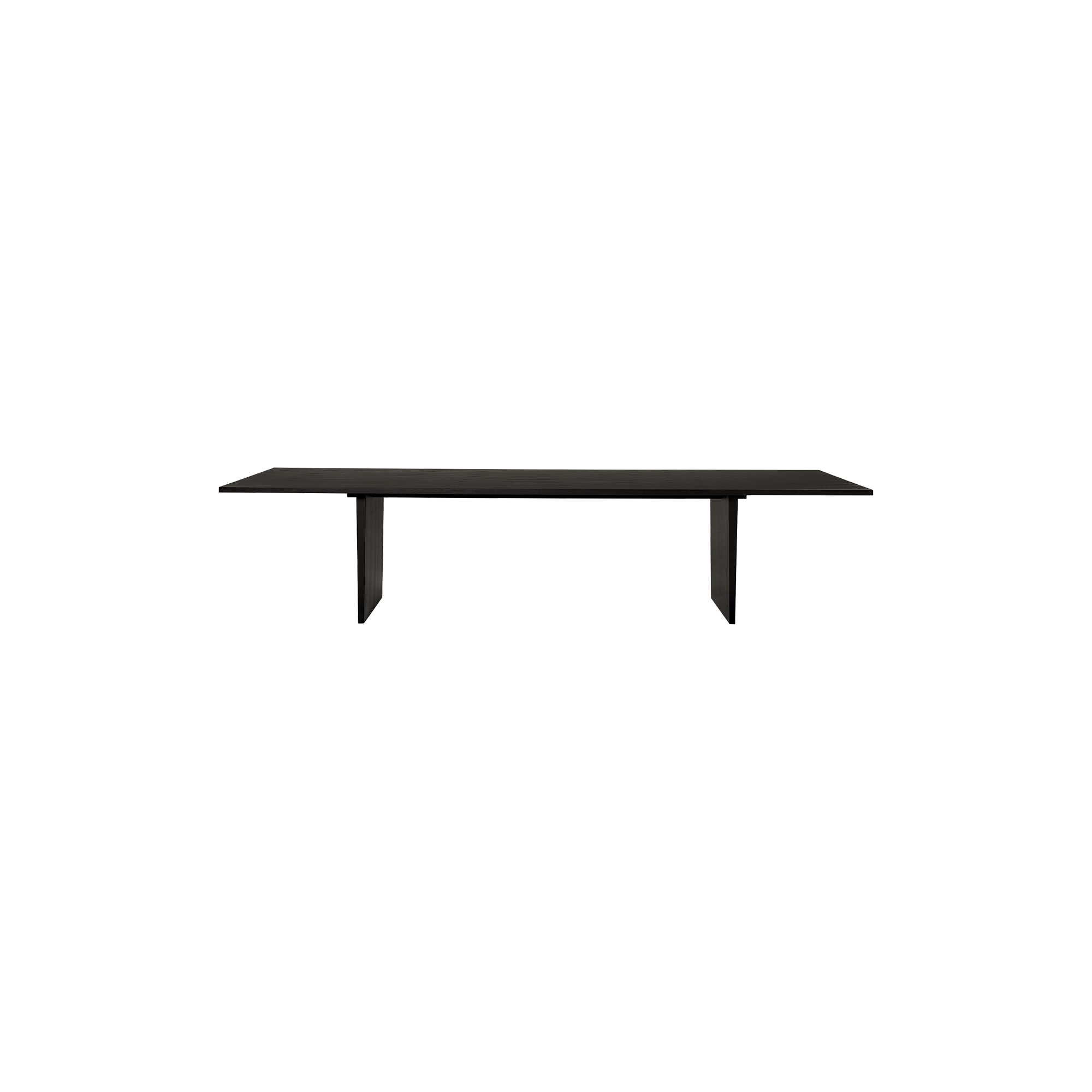 GUBI - Private Dining Table, brown/black stained oak - 320 cm