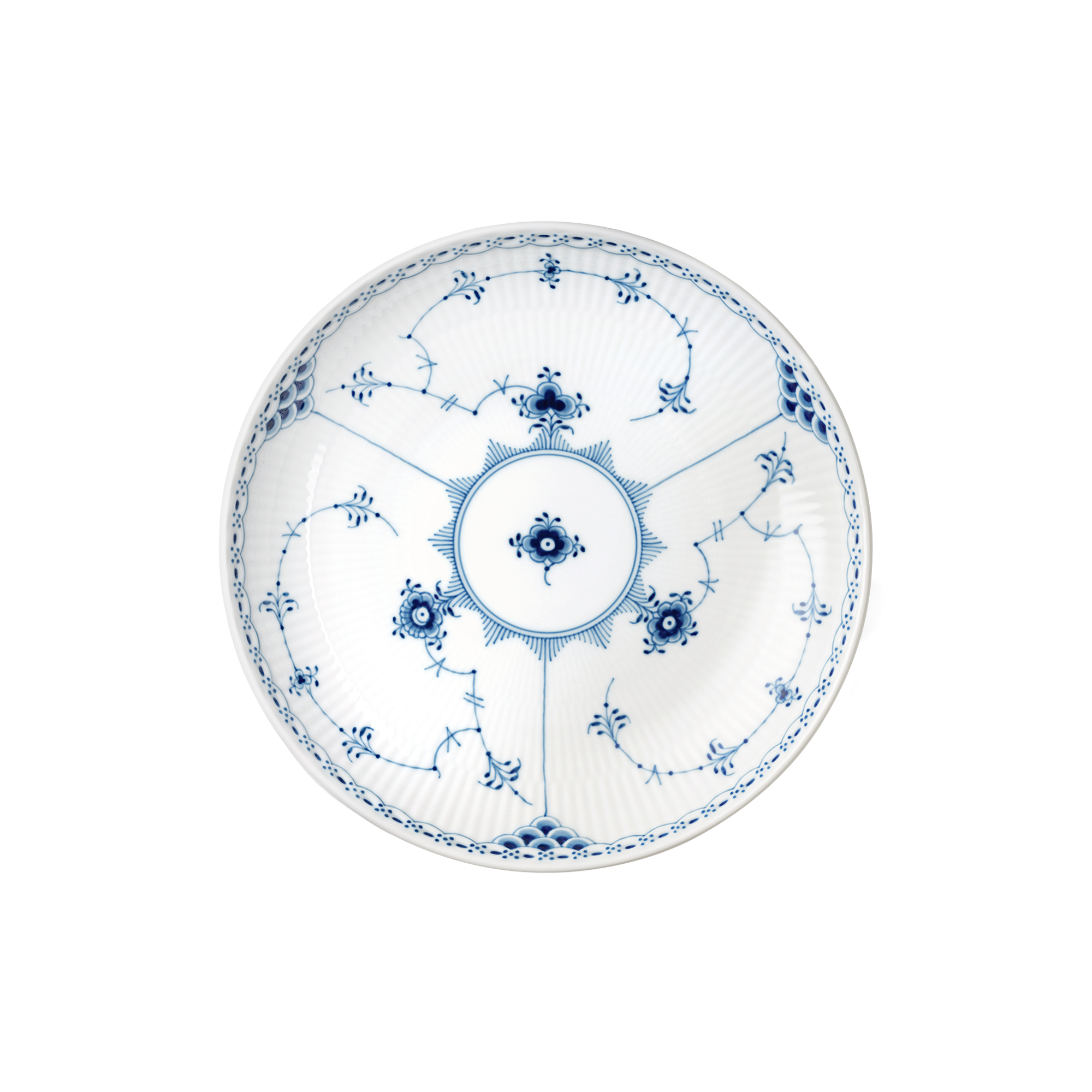Royal Copenhagen - Musselmalet Halvblonde serveringsskål 20 cm