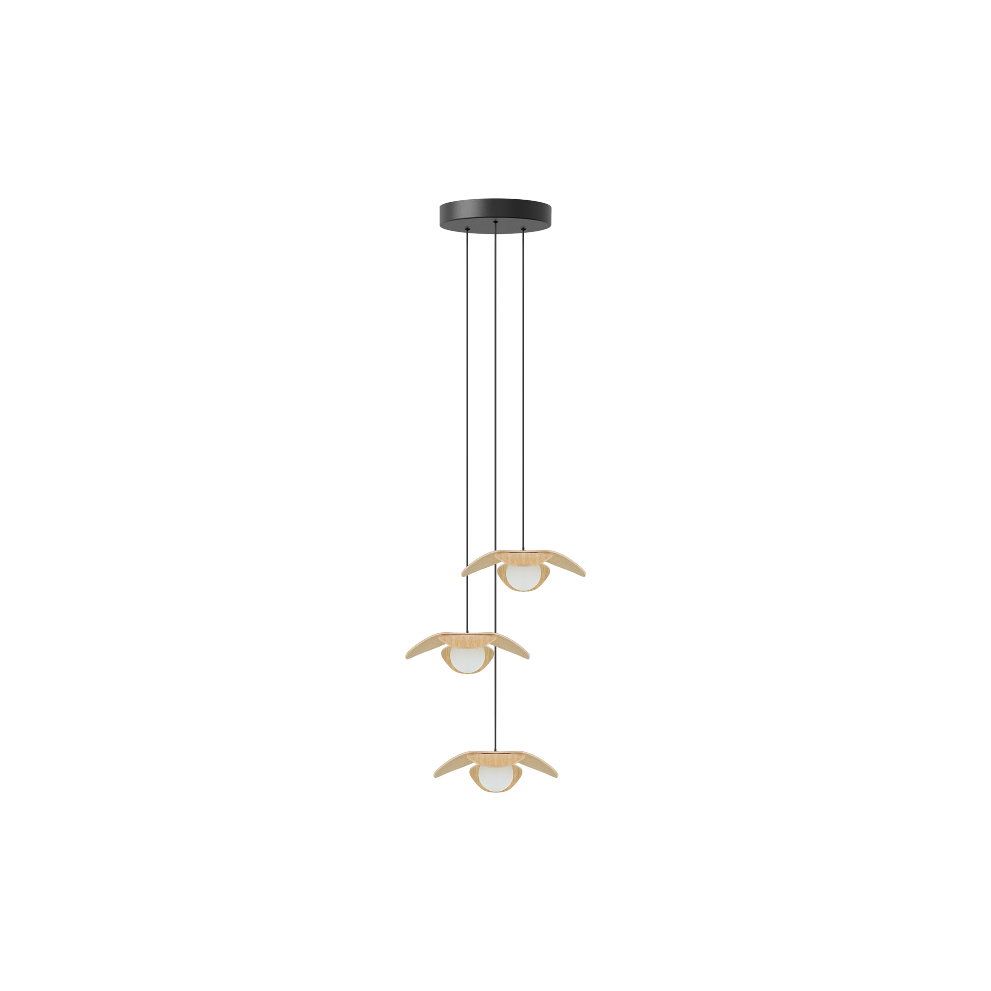 UMAGE - Forget Me Not Cluster 3 Pendant, oak