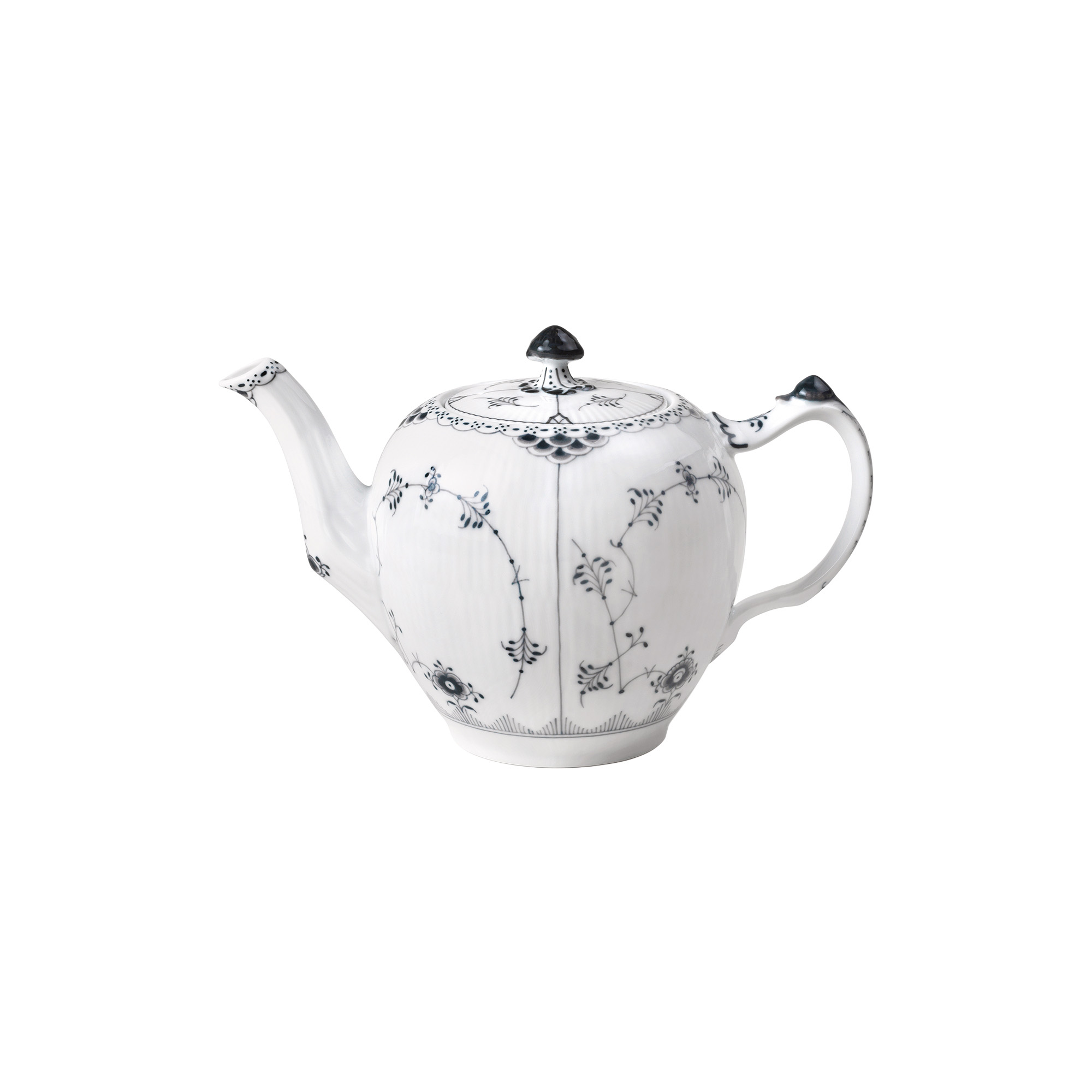 Royal Copenhagen - Sort Musselmalet Halvblonde tekande 1 L
