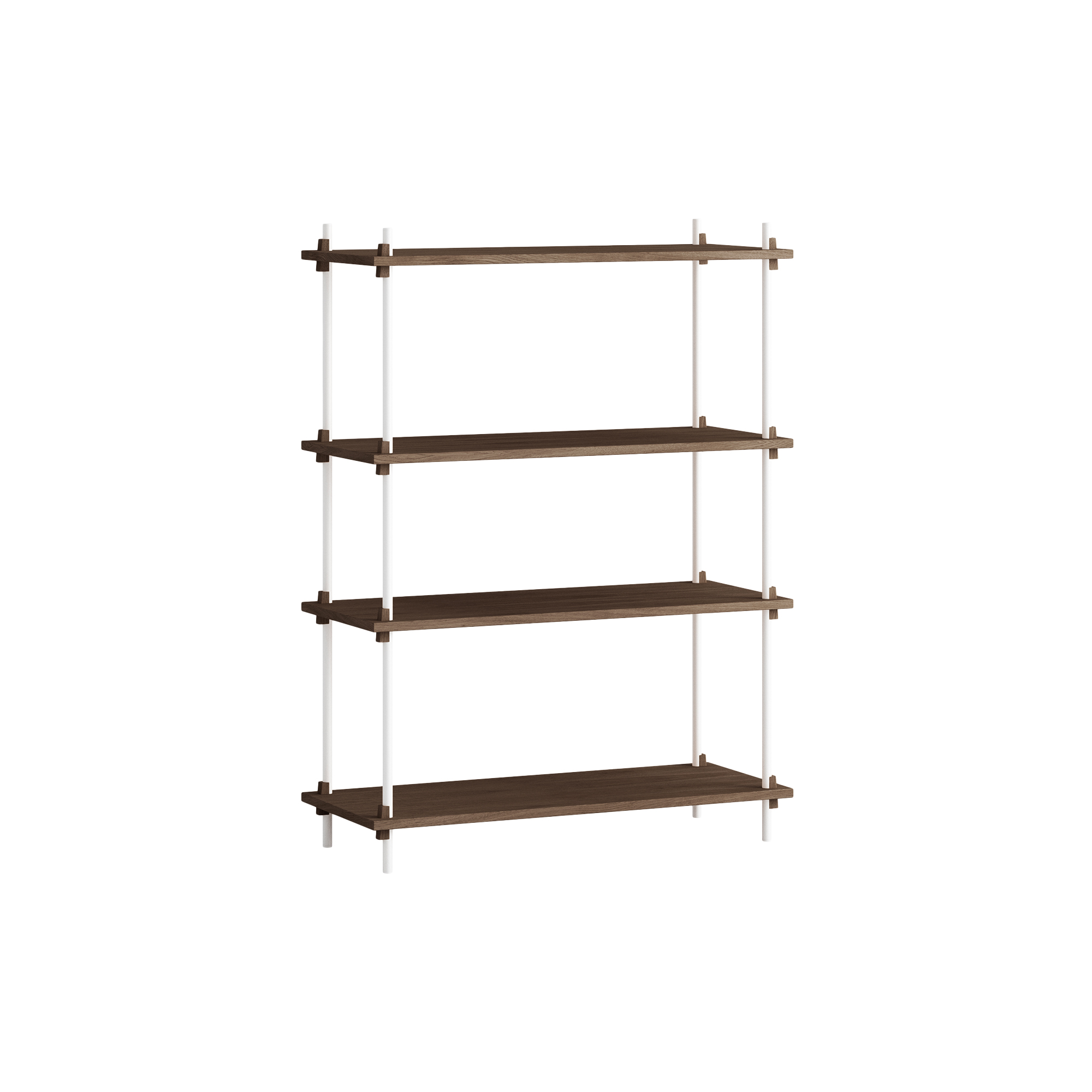 MOEBE - Shelving Classic Medium, smoked oak/white