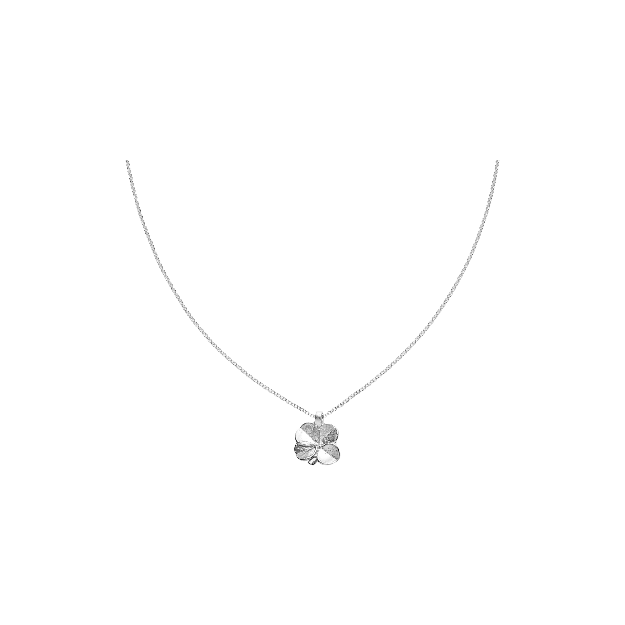 Flora Danica Jewellery - Firkløver halskæde, sølv