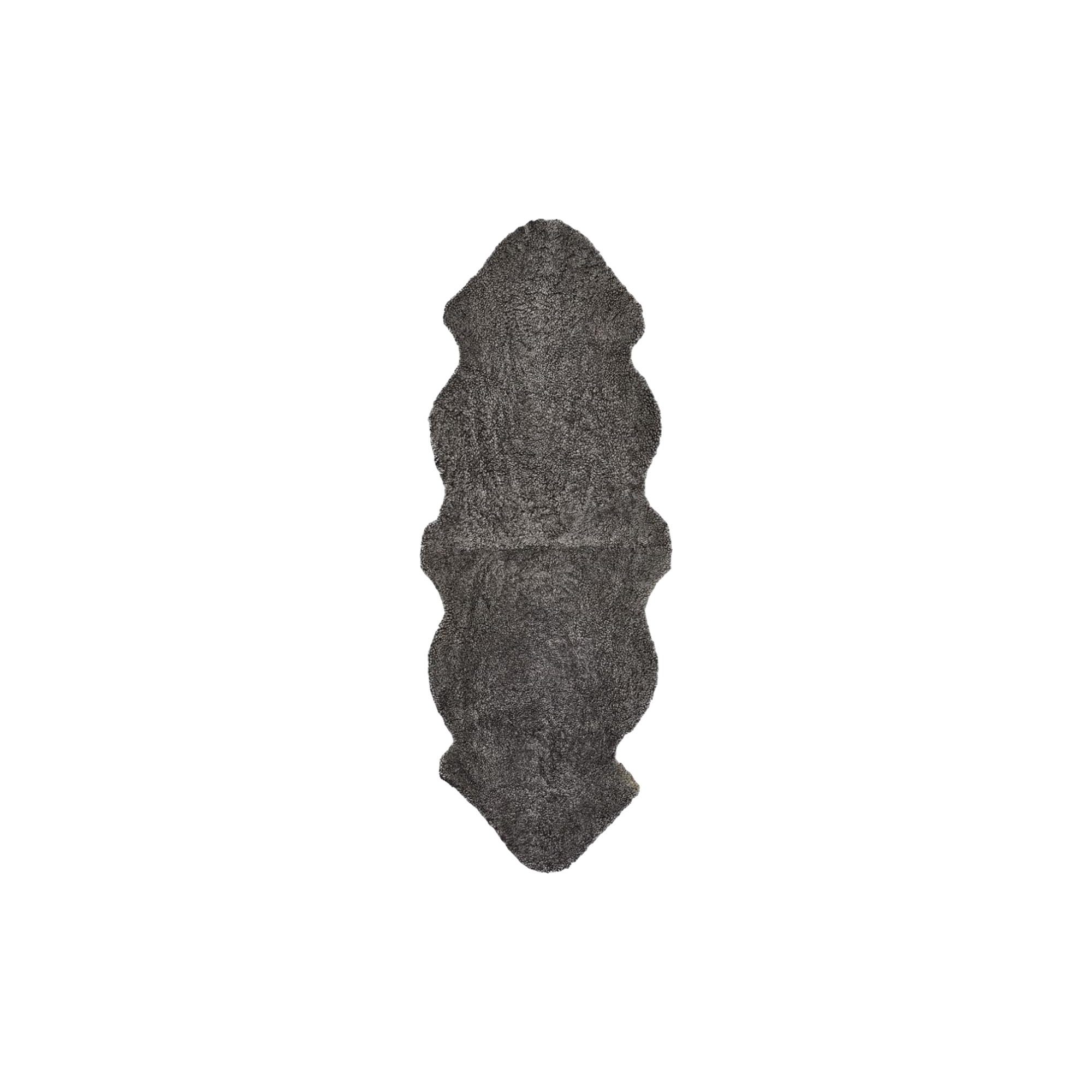 NATURES Collection - Newzealandsk korthåret lammeskind, graphite - 180x60 cm.