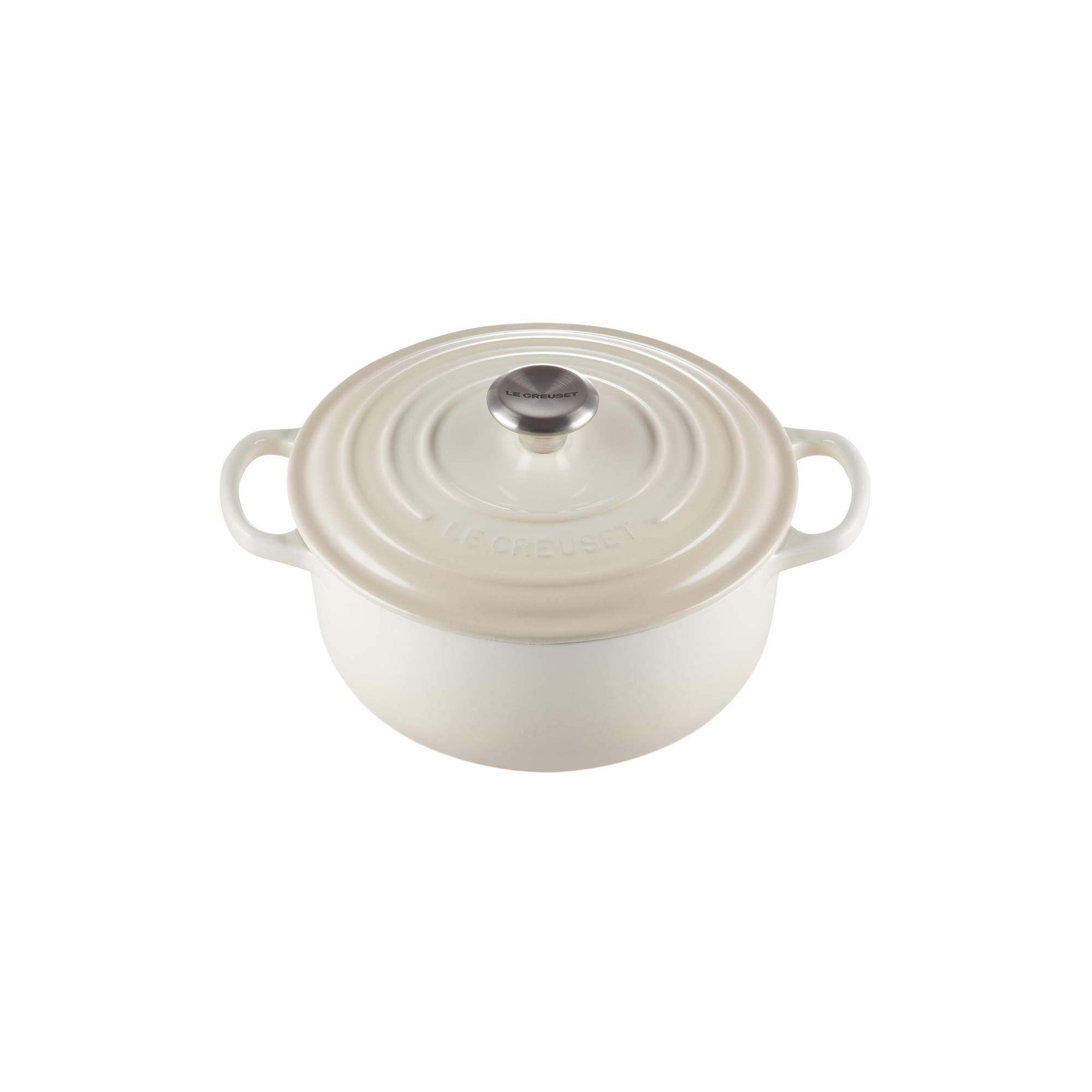 Le Creuset - Signature rund støbejernsgryde Ø 20 cm, meringue - Ø20 cm