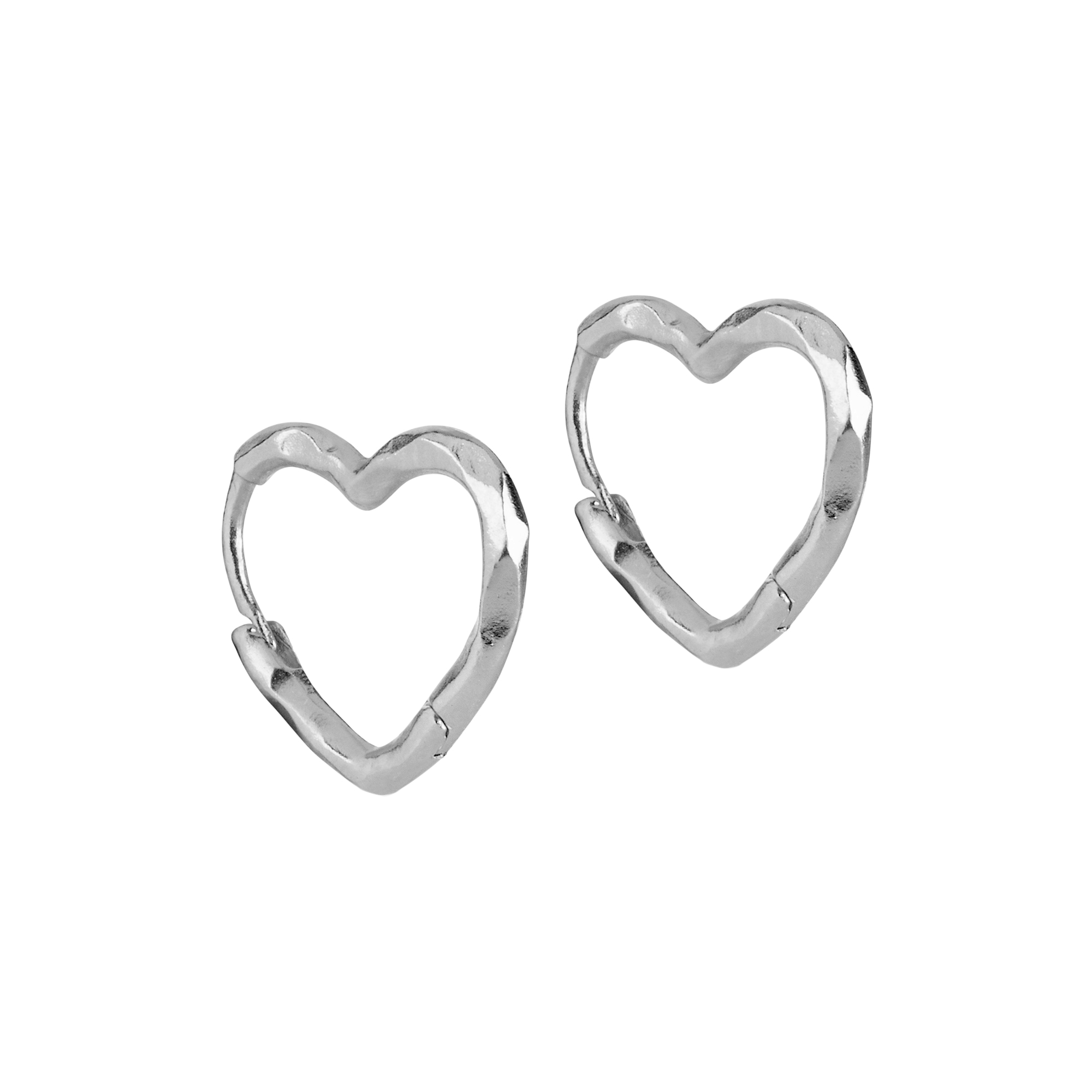 ENAMEL Copenhagen - Organic Heart Small Hoops
