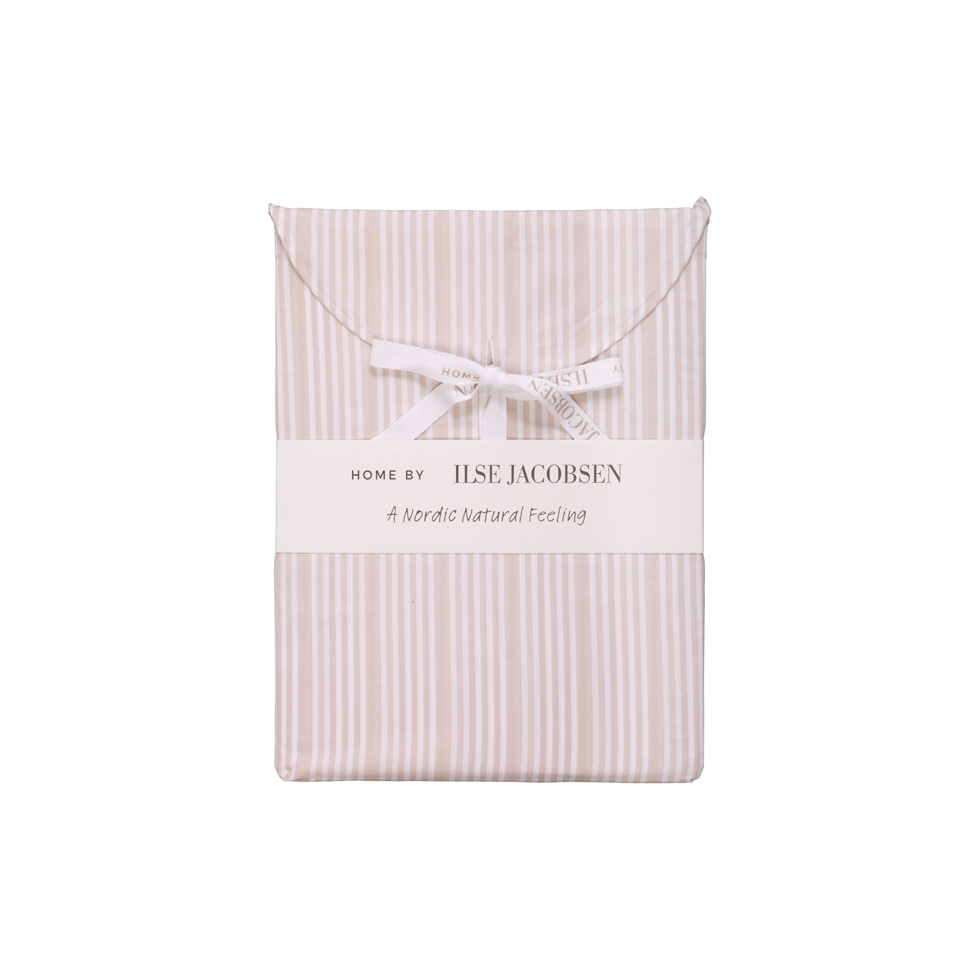 Home by Ilse Jacobsen - Dynesæt, sand beige striber - 140x200-60x63 cm