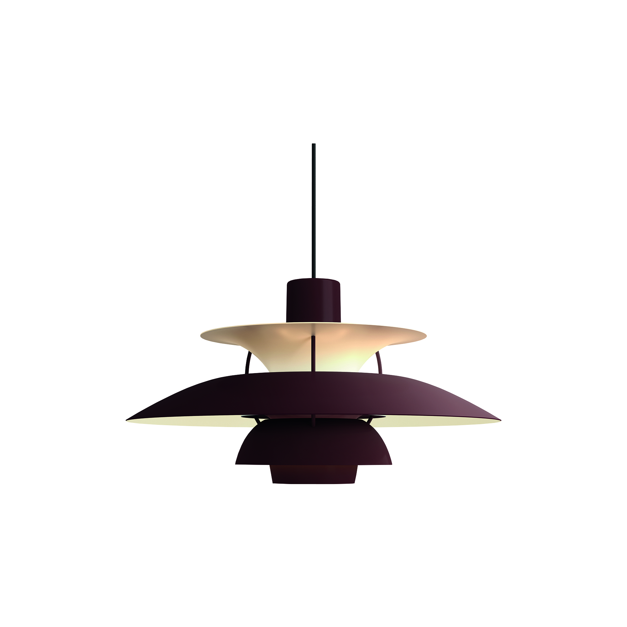Louis Poulsen - PH 5 Monochrome pendel, monochrome burgundy