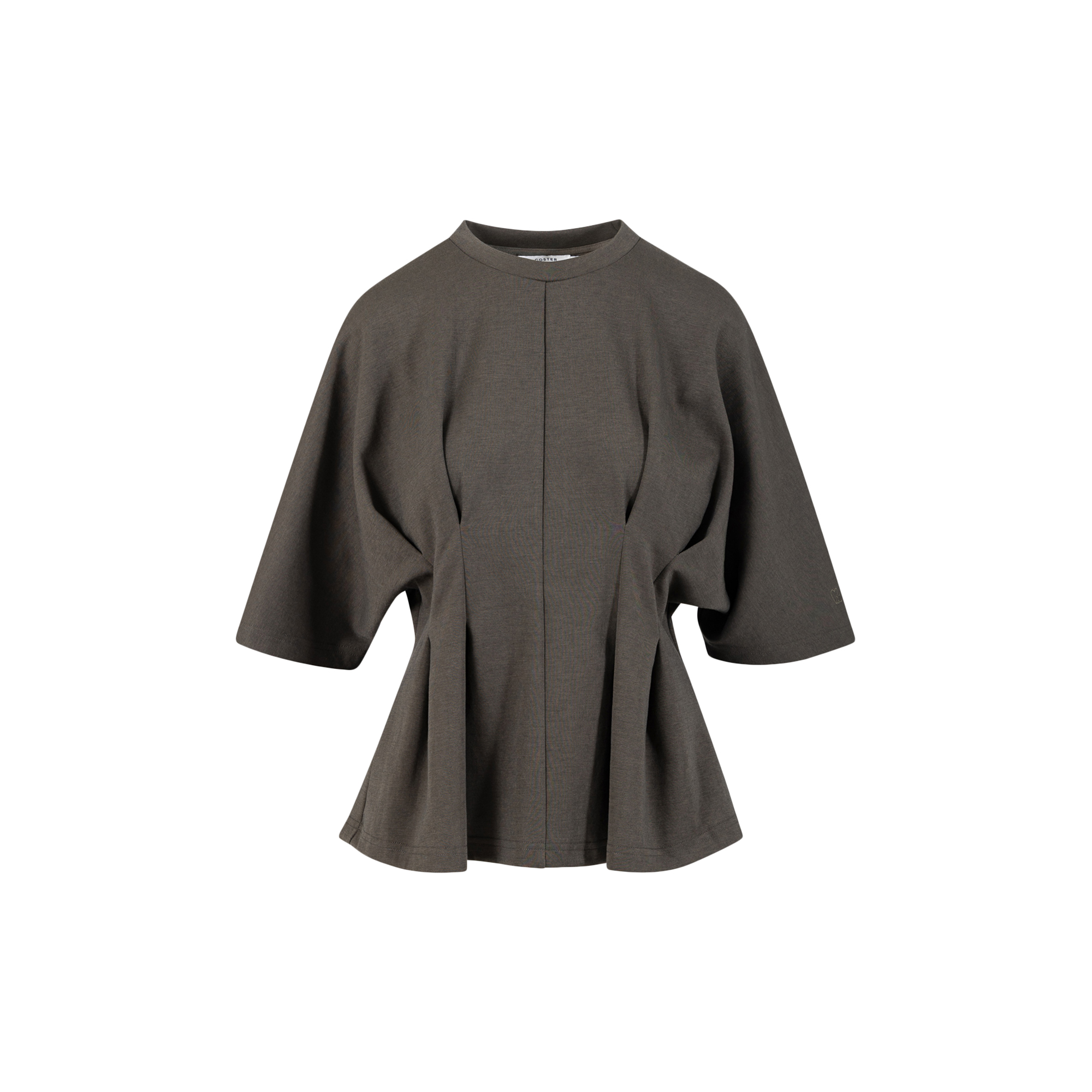 Coster Copenhagen - Jersey blouse, moss green - Str. 36