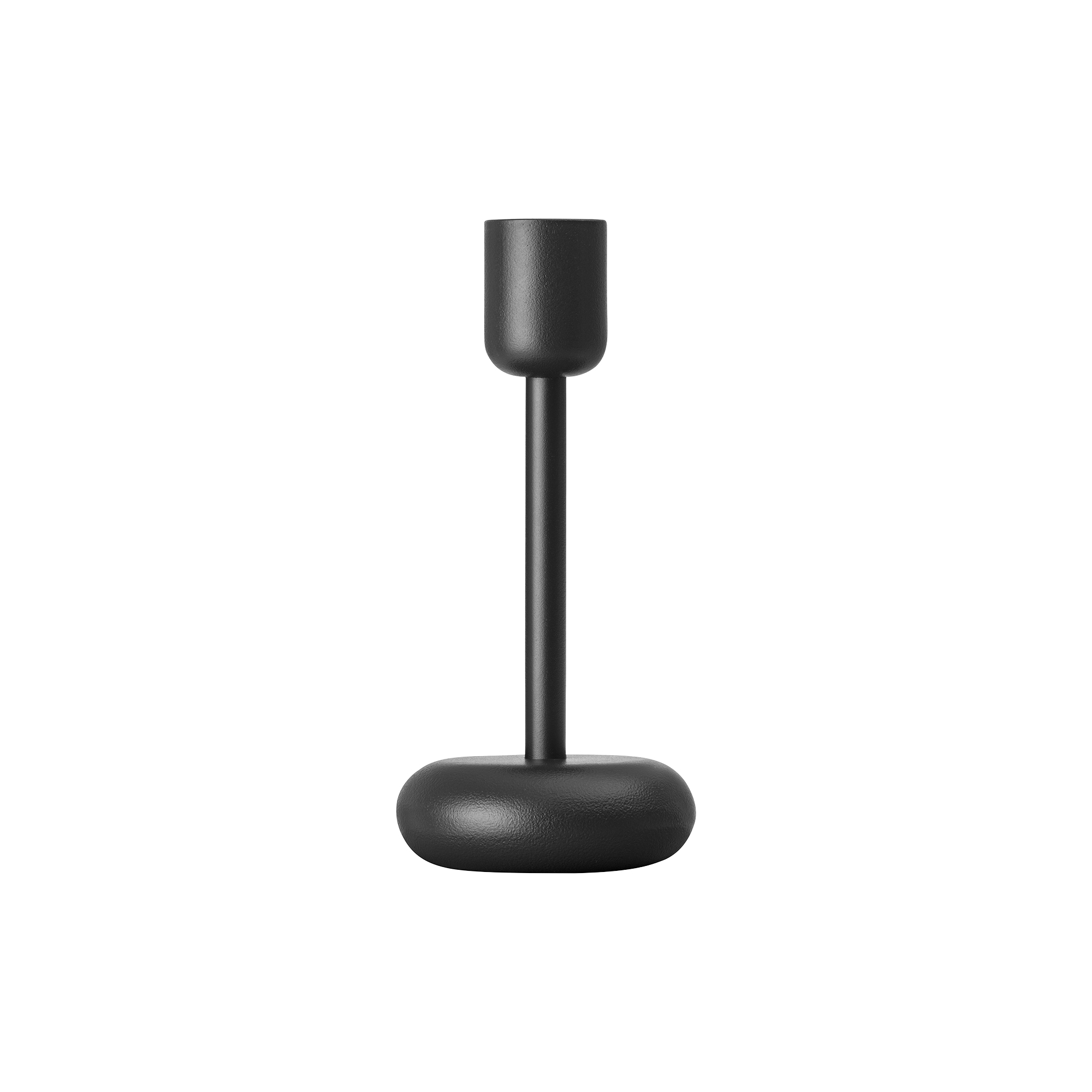 Iittala - Nappula lysestage, mørk grå - H18.3 cm