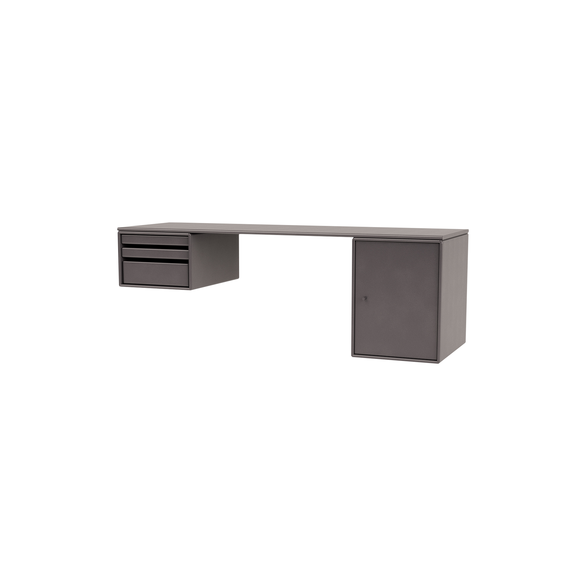 Montana Furniture - WORKSHOP skrivebord, 35 coffee