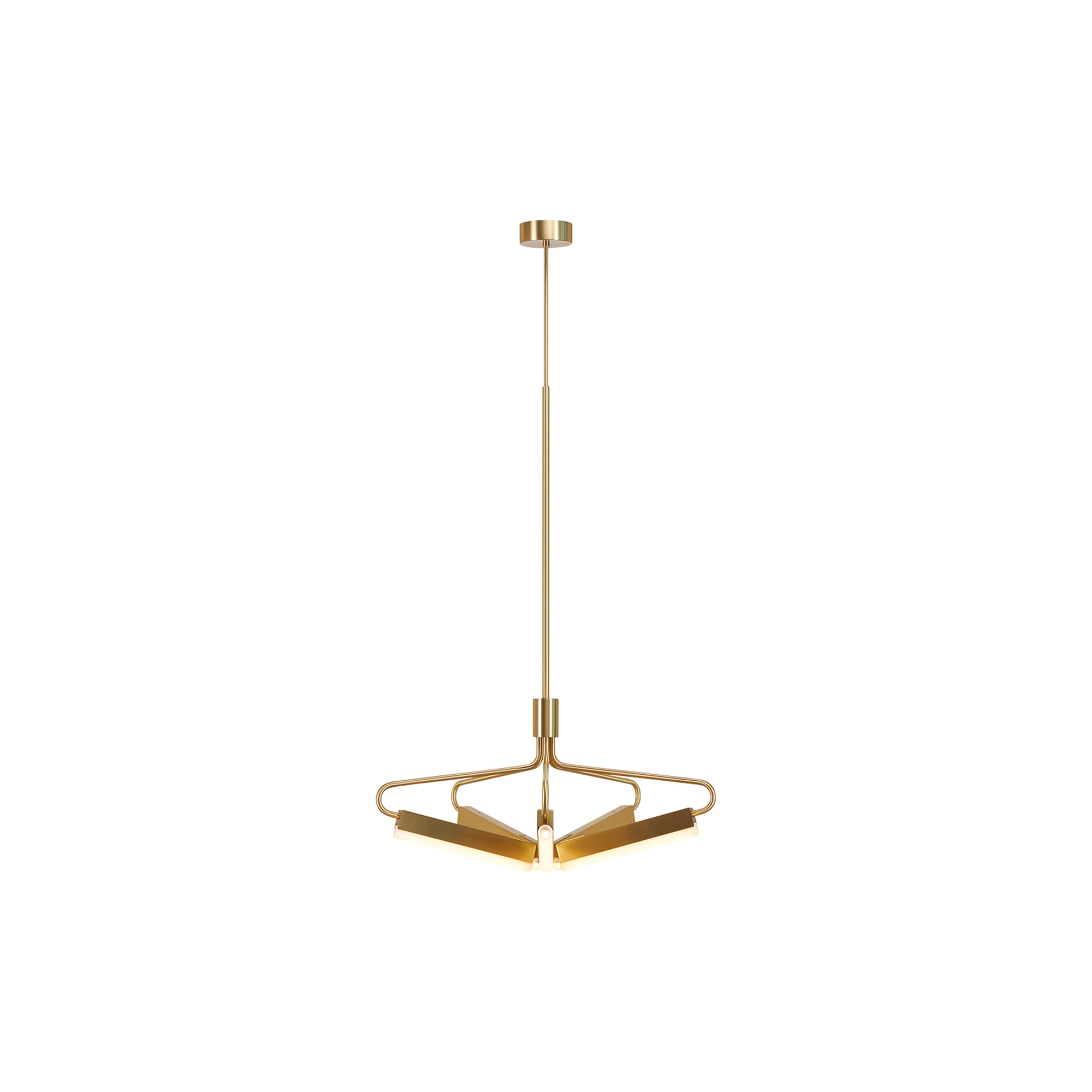 Rubn - Angel 5 300 Wide Chandelier, brass