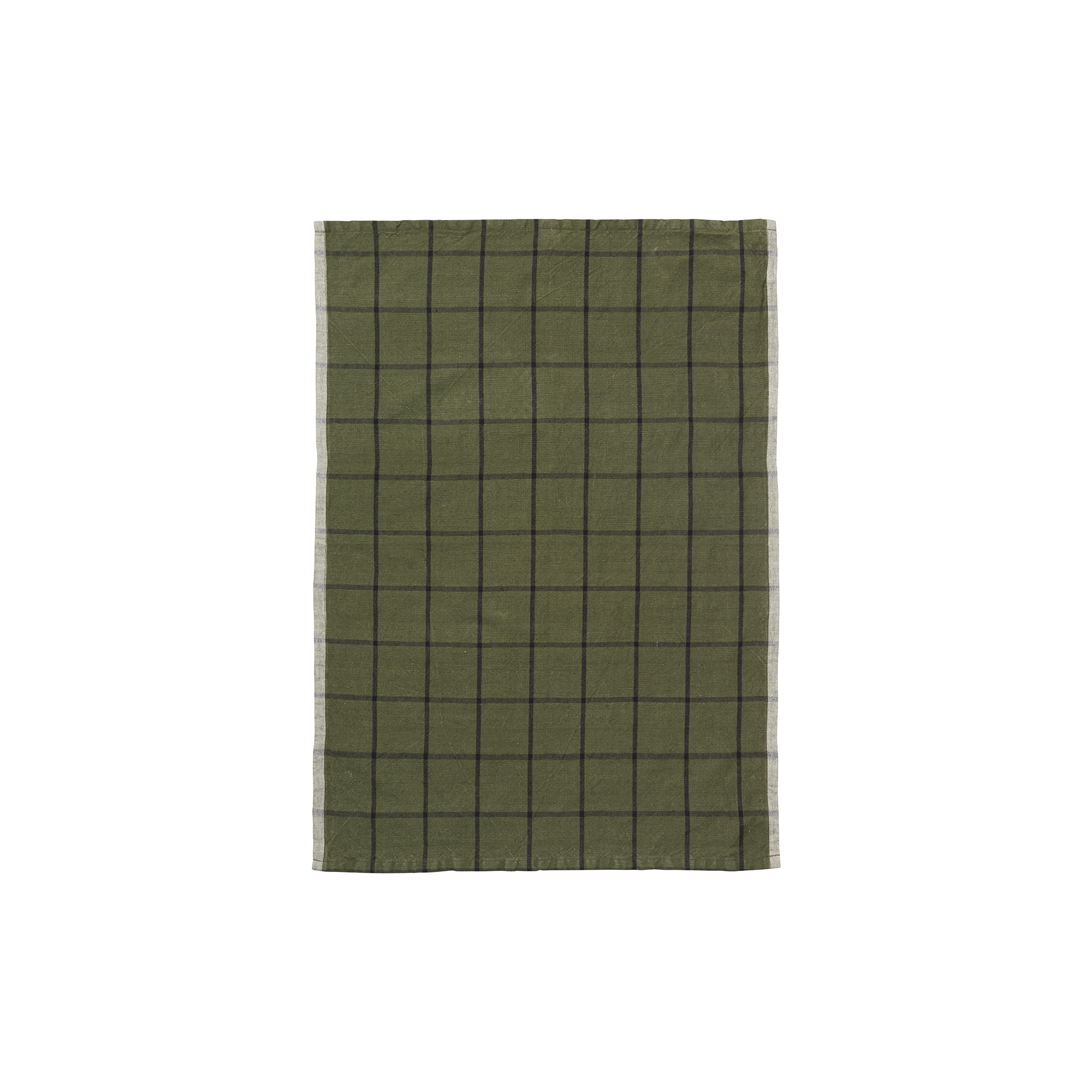 Ferm Living - Hale Køkkenhåndklæde, green/black