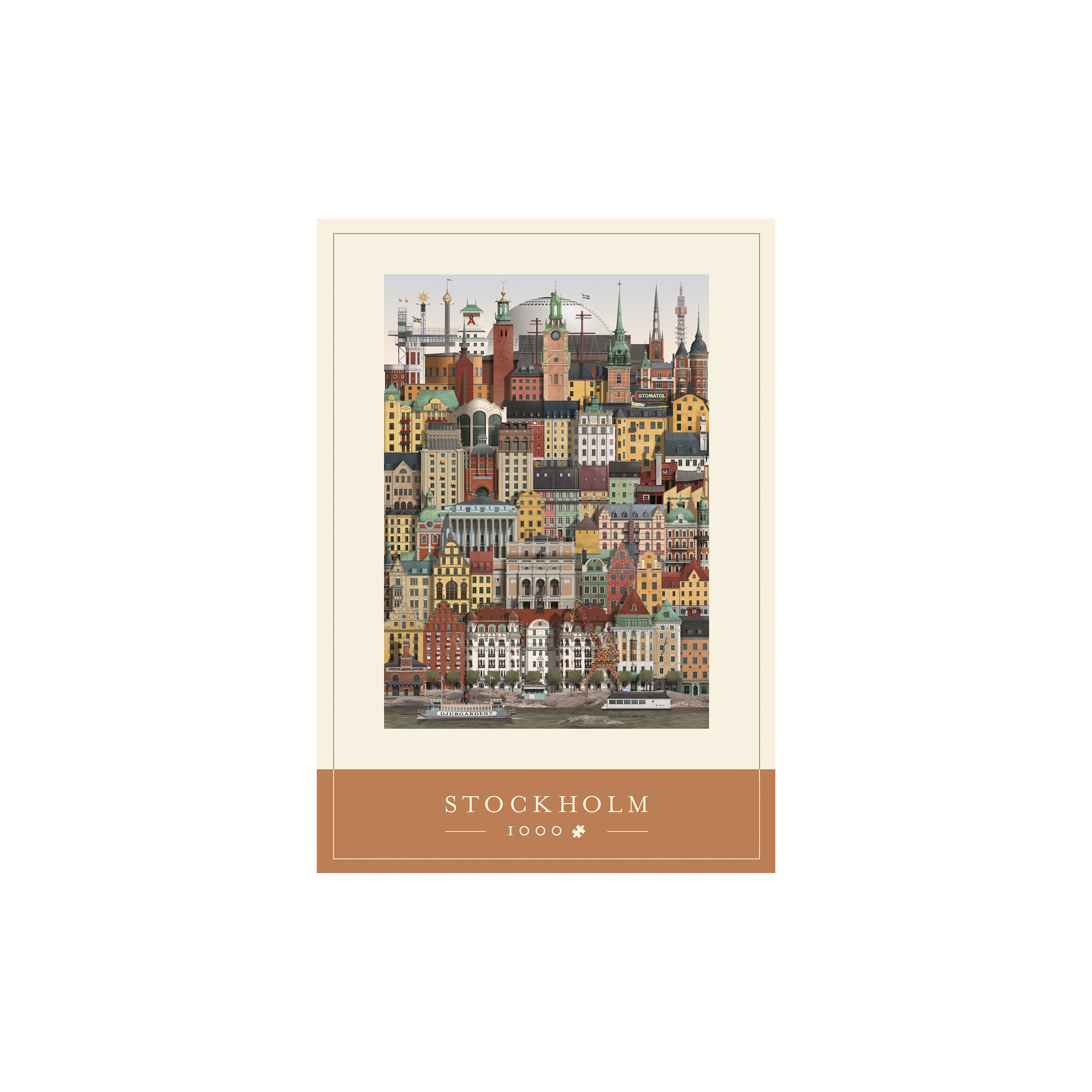 Martin Schwartz - Stockholm puslespil - 50x70 cm.
