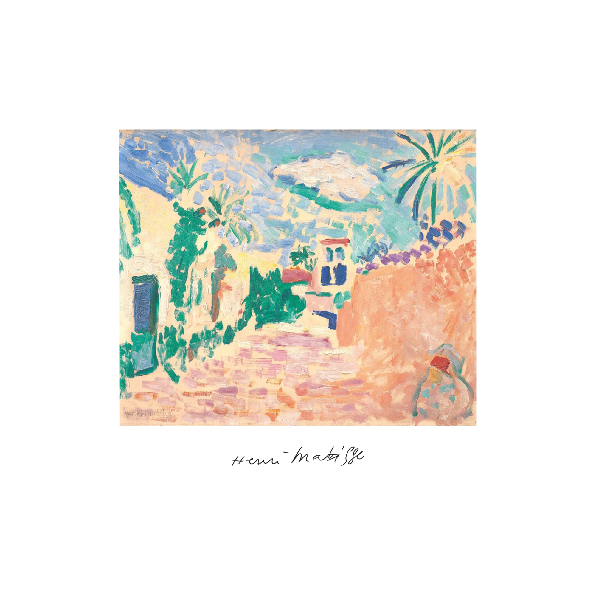 Poster & Frame - Summer in the Alley - 50x50 cm