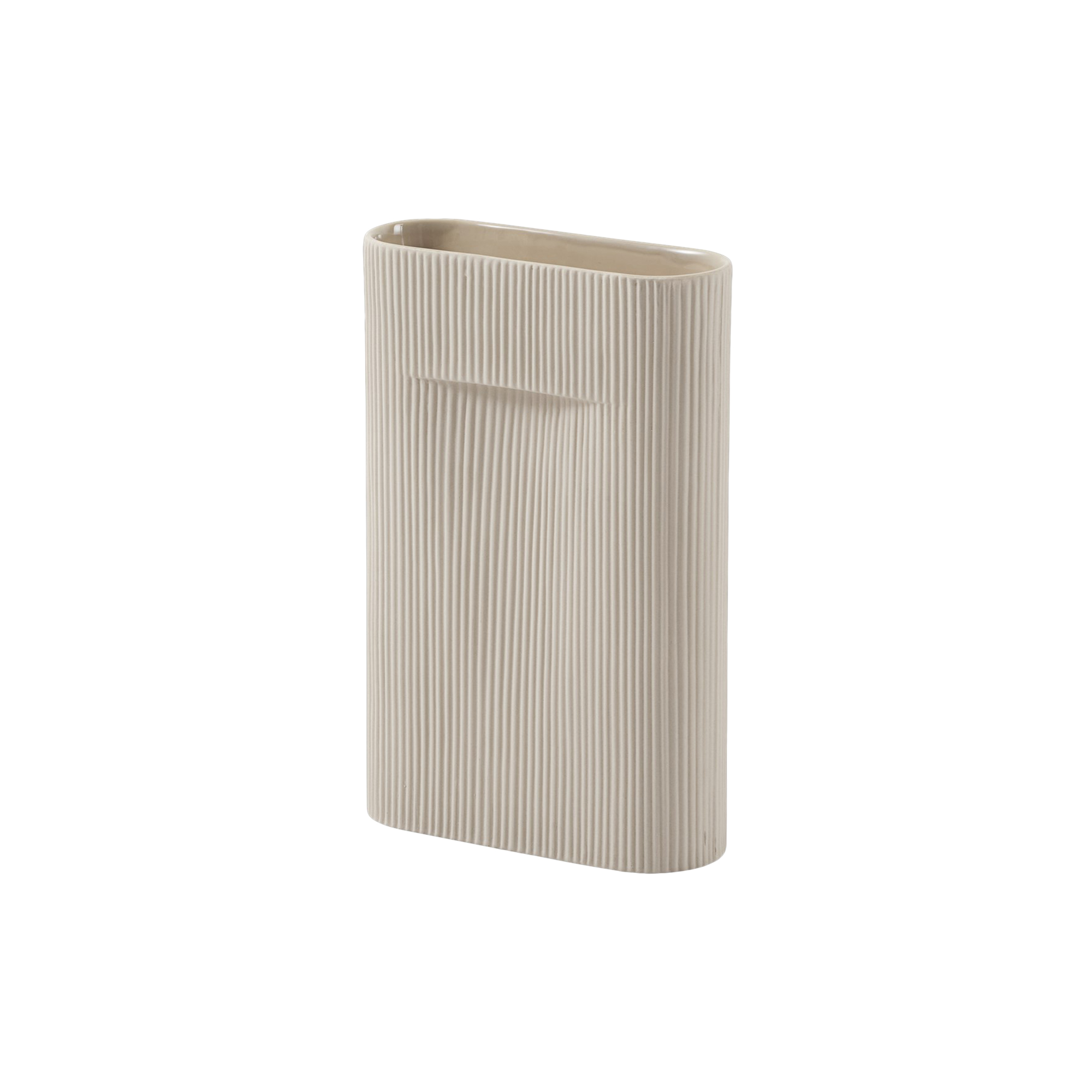 Muuto - Ridge Vase, beige - H35 cm