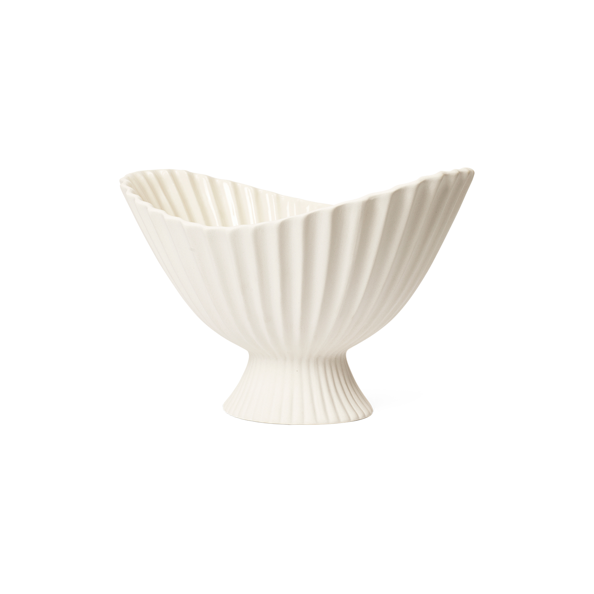 Ferm Living - Fountain Skål Large, off-white - Large