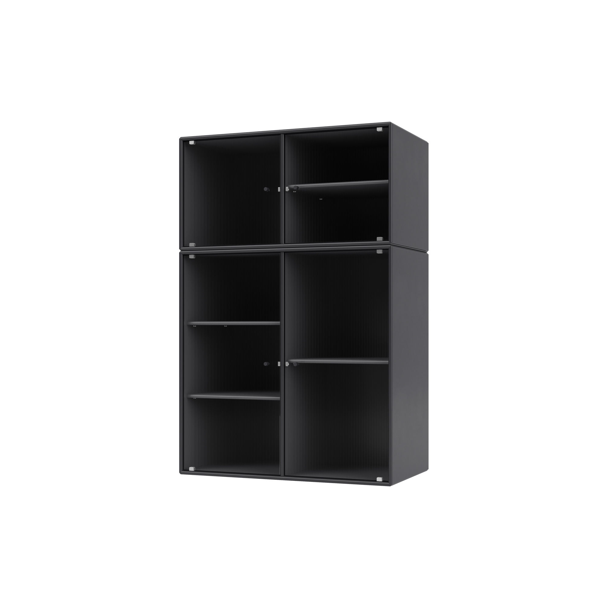 Montana Furniture - RIPPLE III vitrineskab, 04 anthracite