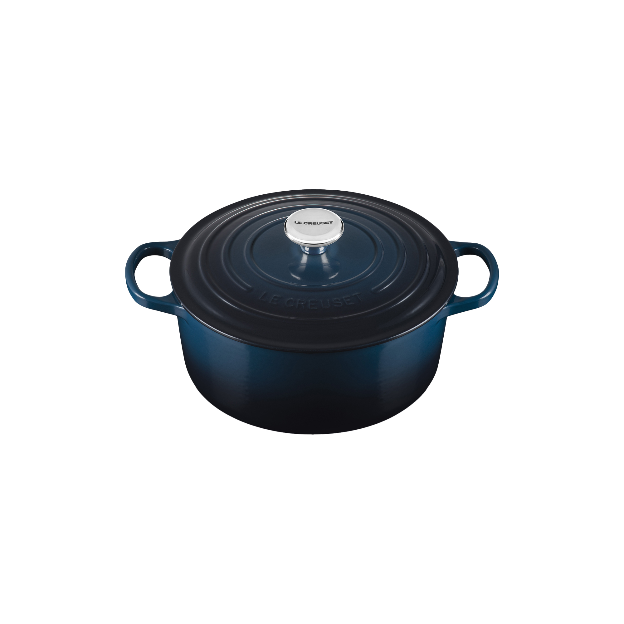 Le Creuset - Signature rund støbejernsgryde Ø 26 cm, nuit - Ø26 cm