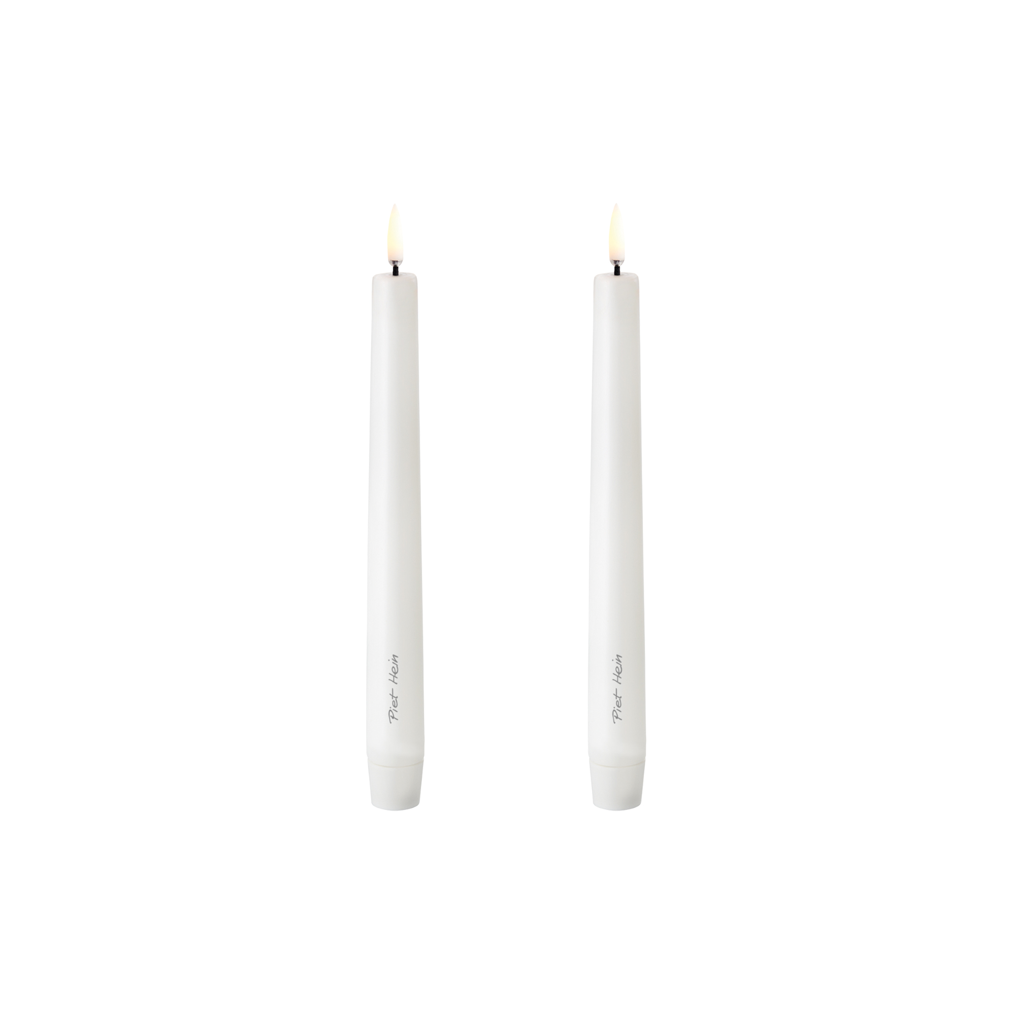 Piet Hein - LED Kronelys 2-pak, hvid