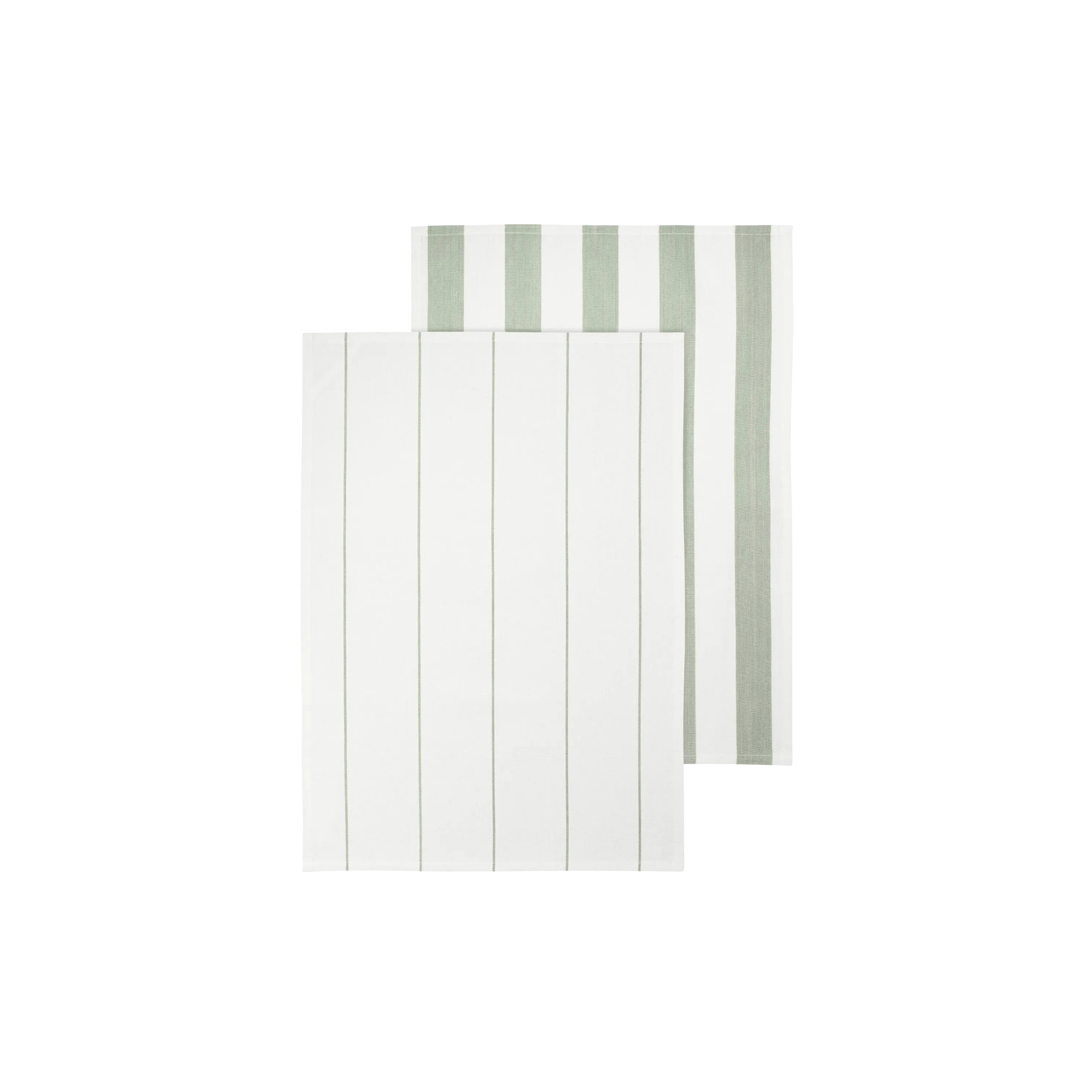 Blomus - TAULO Viskestykkesæt Stribet, white/desert sage