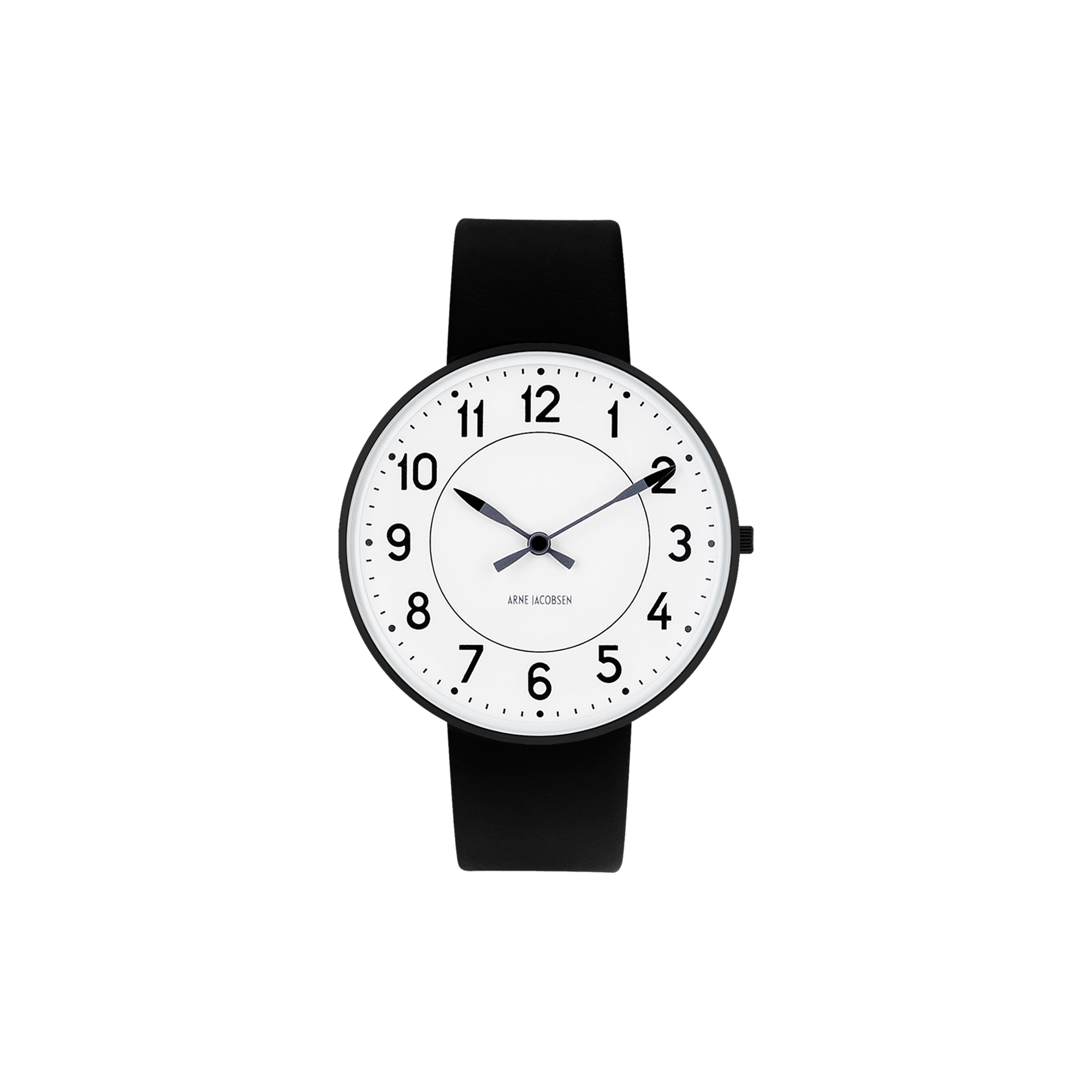 Arne Jacobsen Watches - Station Armbåndsur, white/black - 40mm