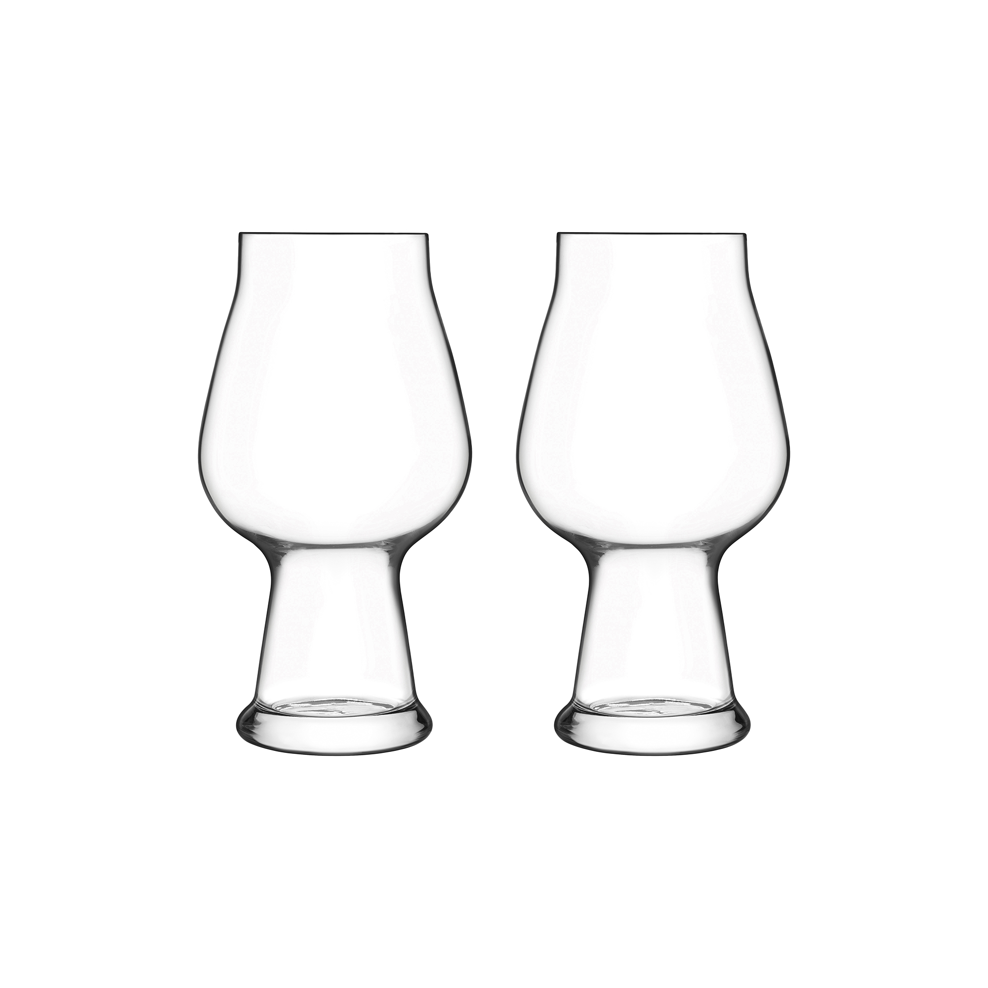 Luigi Bormioli - Birrateque stout/porter ølglas 2 stk. - H: 17,8 x Ø 9,5 cm.