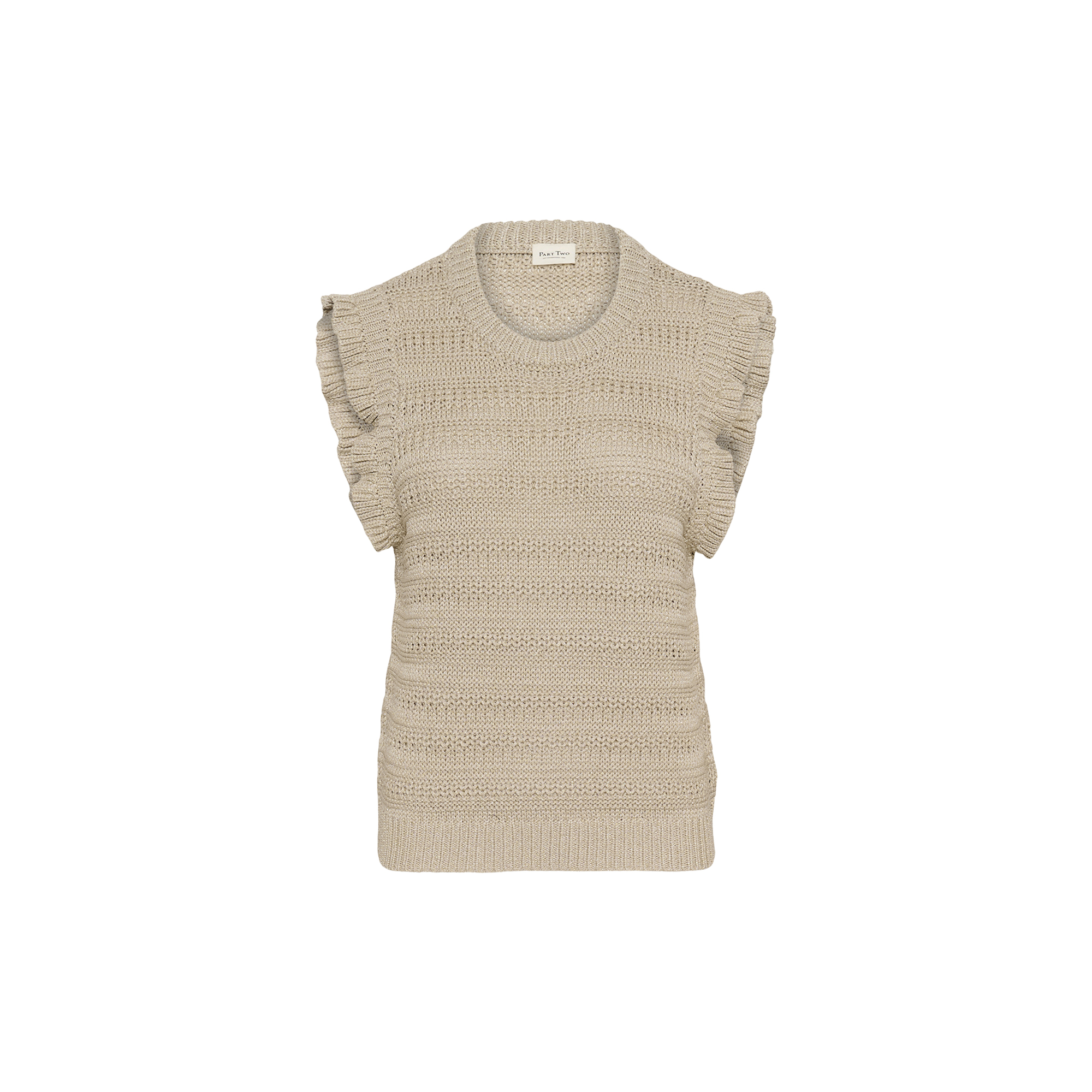 Part Two - AngeliPW Top, oatmeal shimmer - Str. M