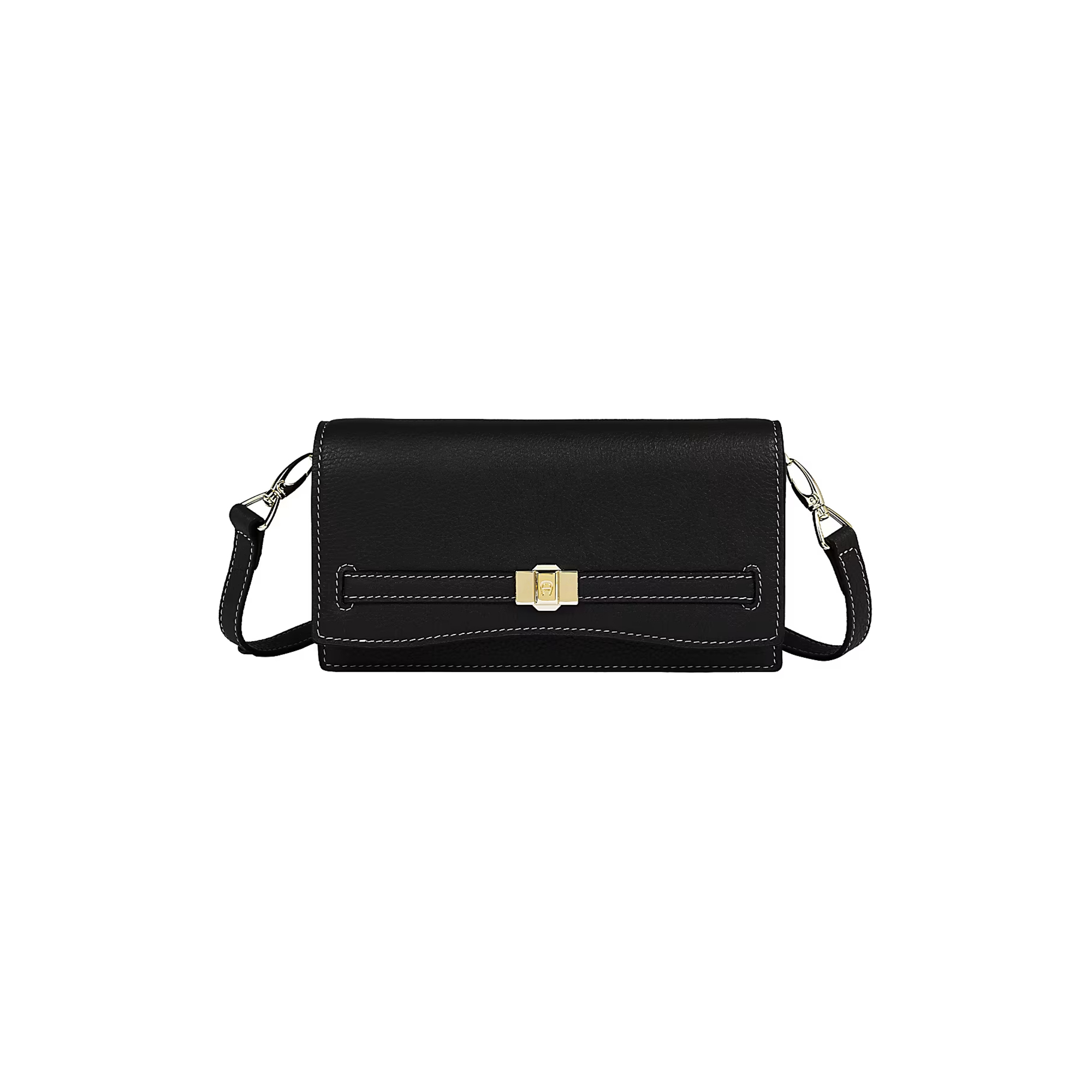 Aigner - Farah Wallet on Leather Strap, black