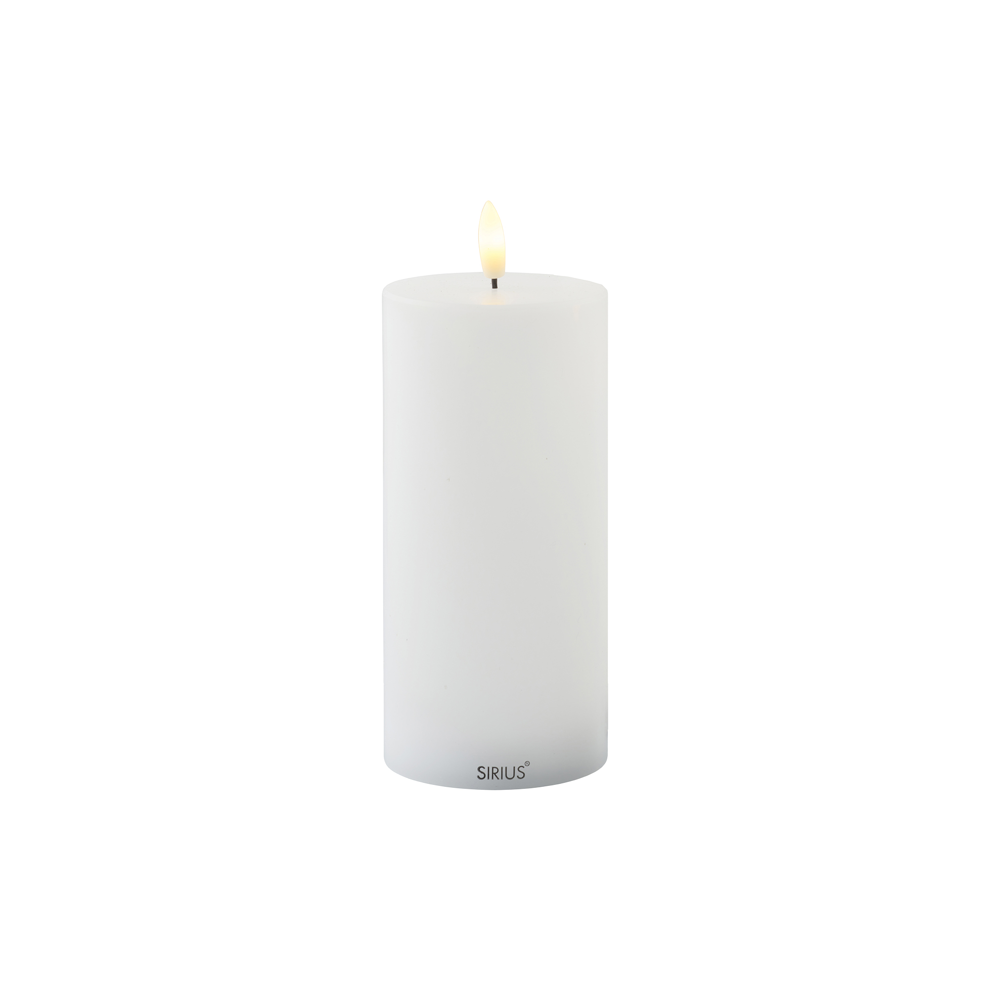 Sirius Home - Sille genopladeligt lys, white - H15 cm