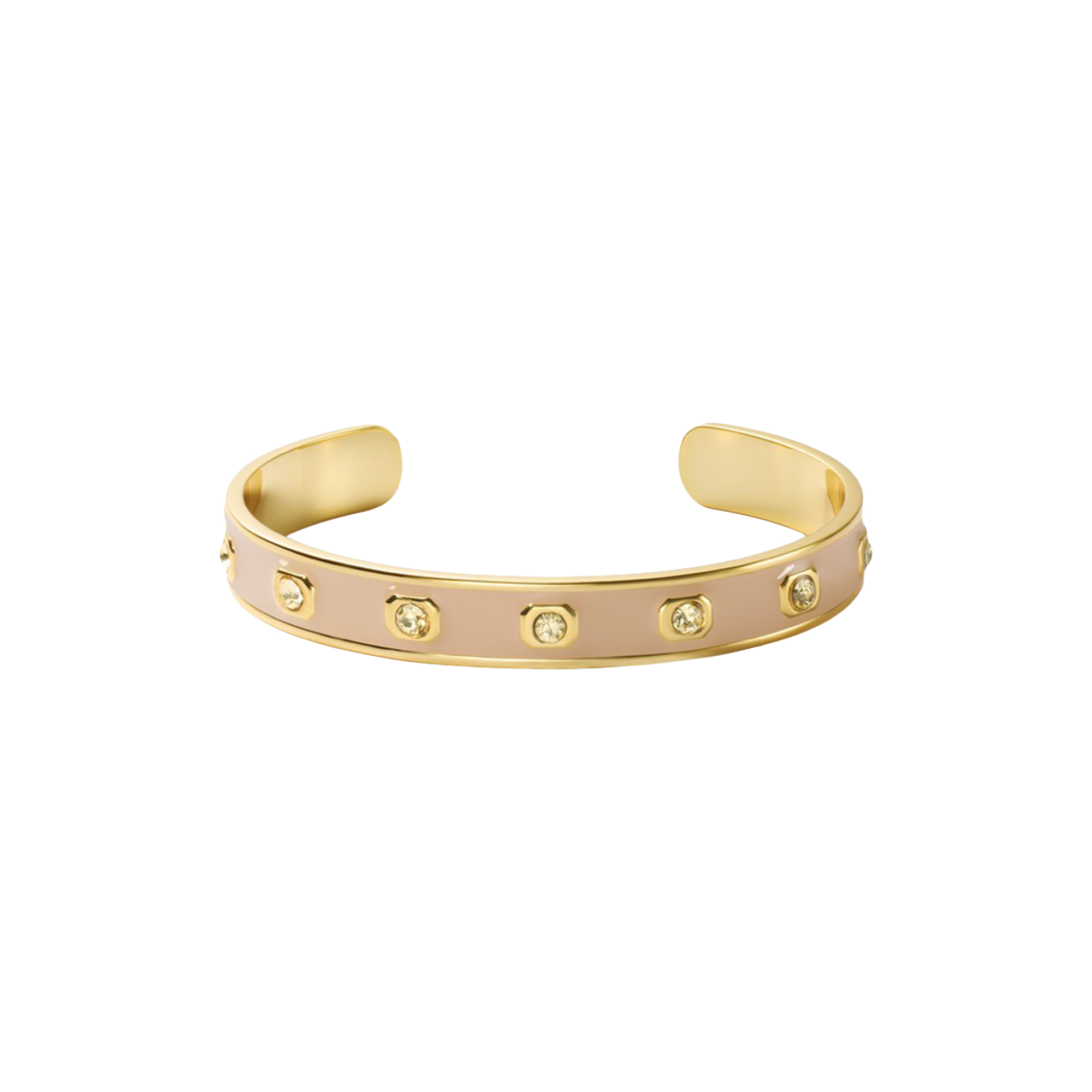 bangle up - GEM Bracelet Cuff, mastic beige