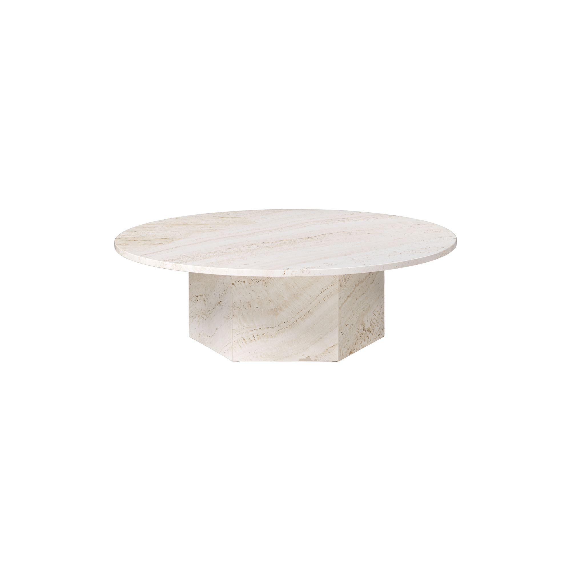 GUBI - Epic Coffee Table, neutral white - Ø110 cm