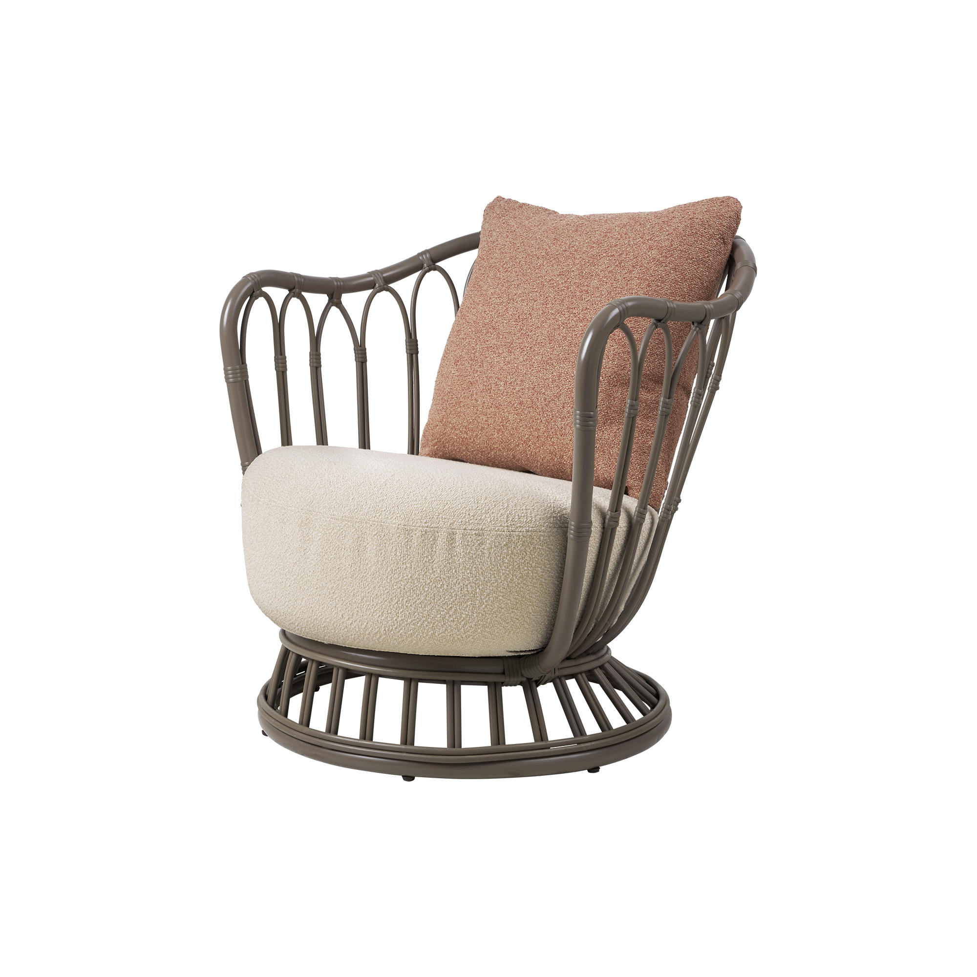 GUBI - Grace Outdoor Lounge Chair, mushroom gray