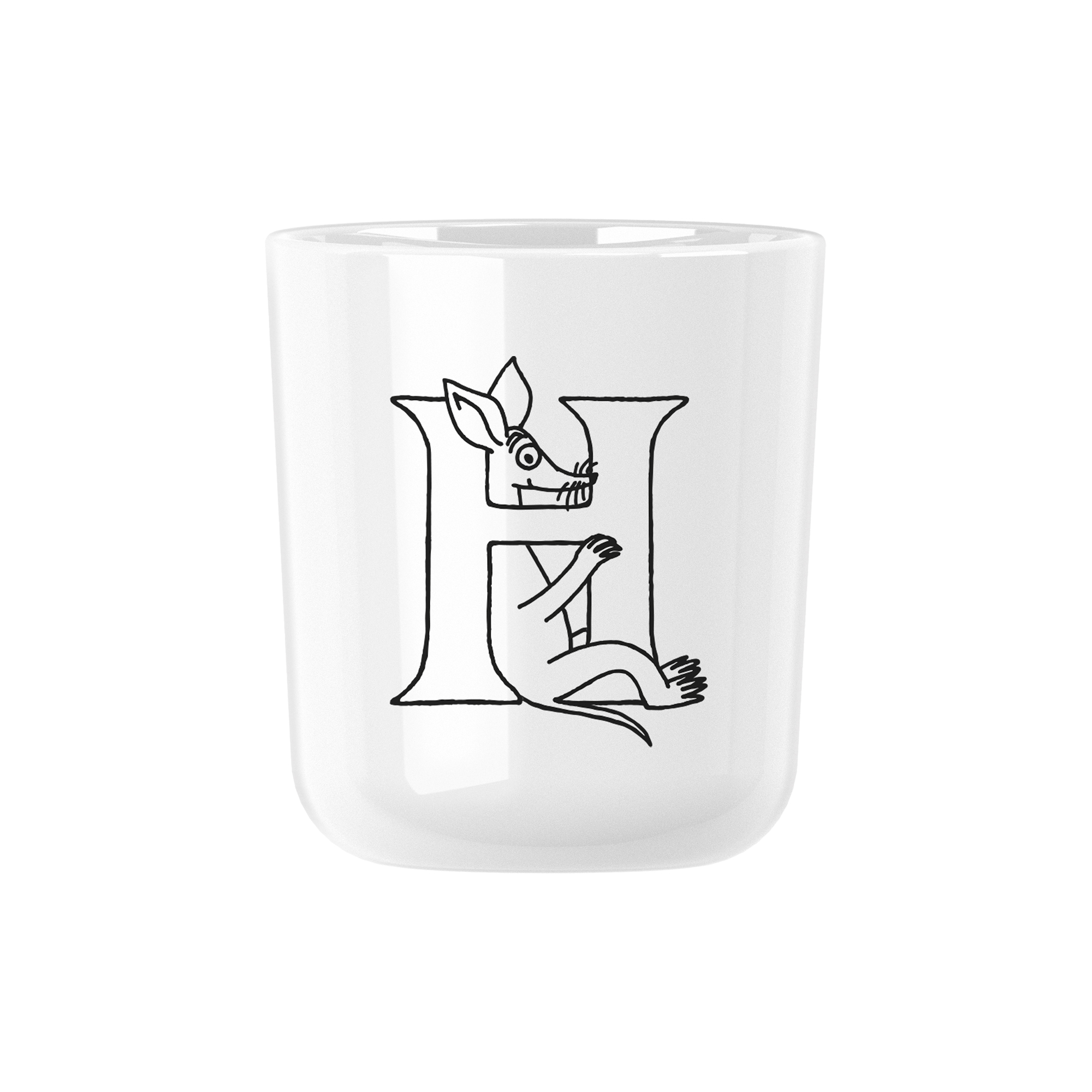 RIG-TIG - Moomin ABC kop H, moomin white - H