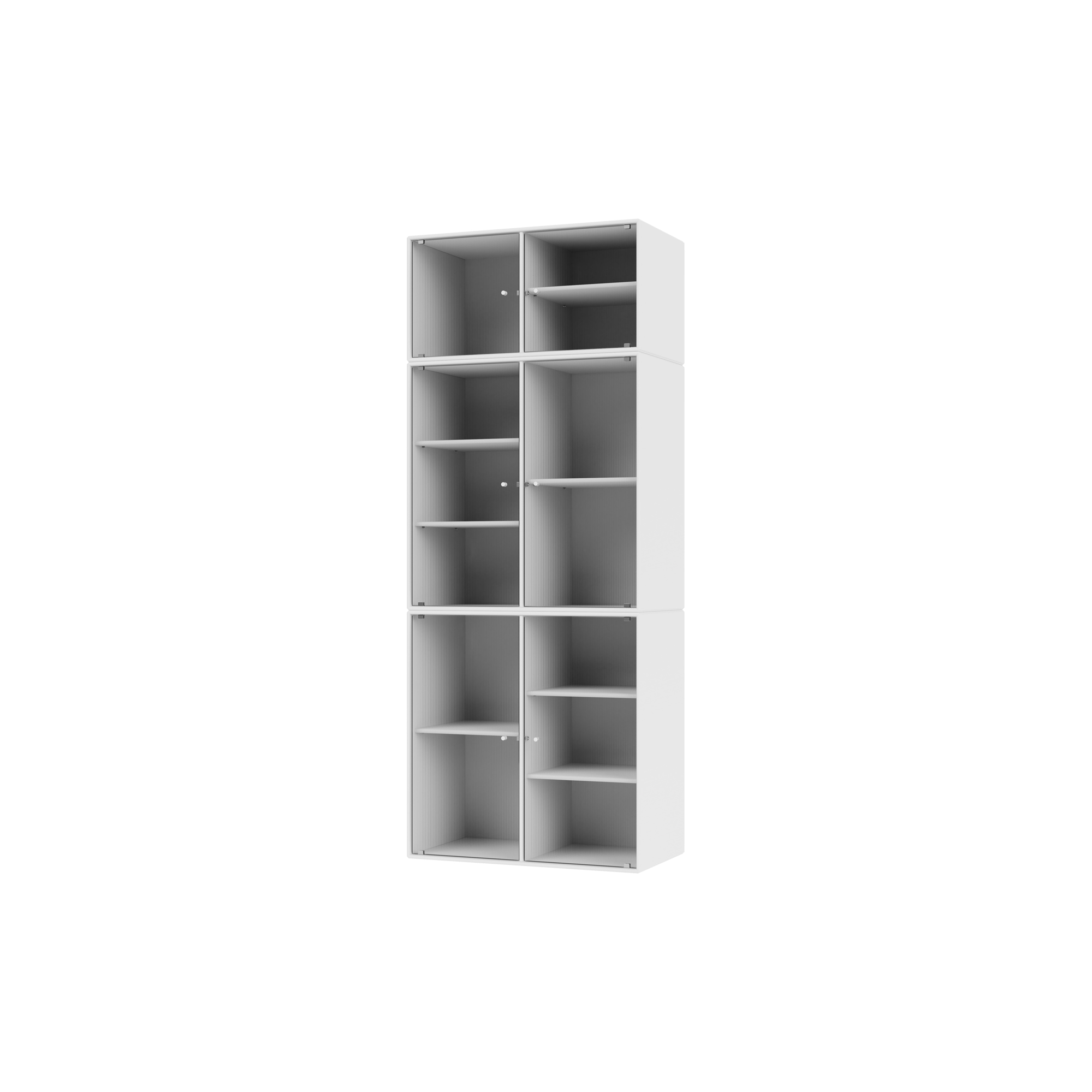 Montana Furniture - RIPPLE IV vitrineskab, 38 snow