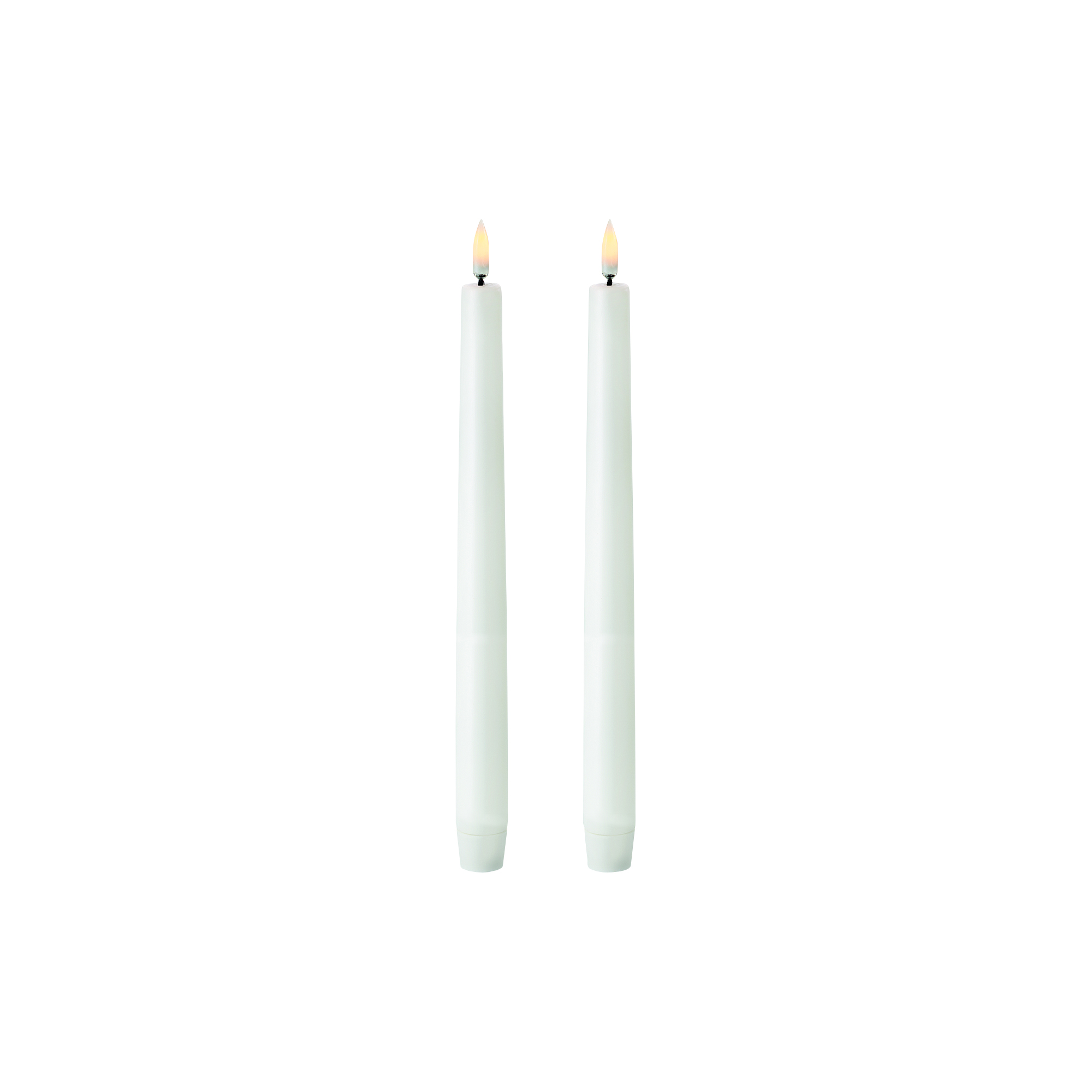 Uyuni Lighting - LED Classic Taper Candle 25 cm 2 pcs, nordic white - H25 cm