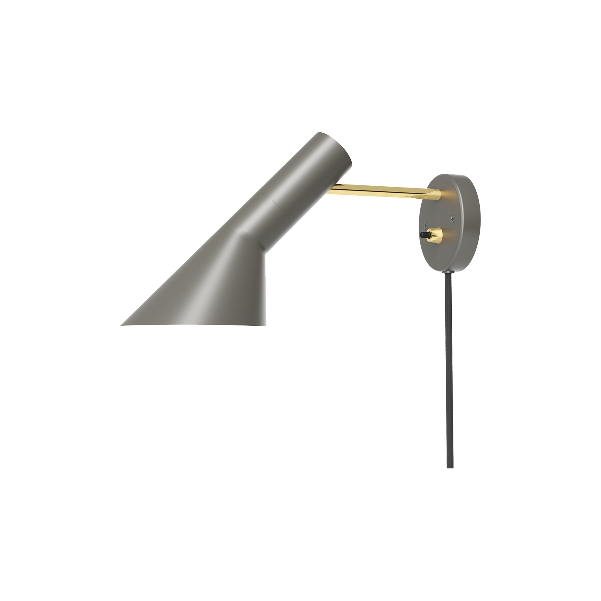 Louis Poulsen - AJ væglampe, brass/warm grey
